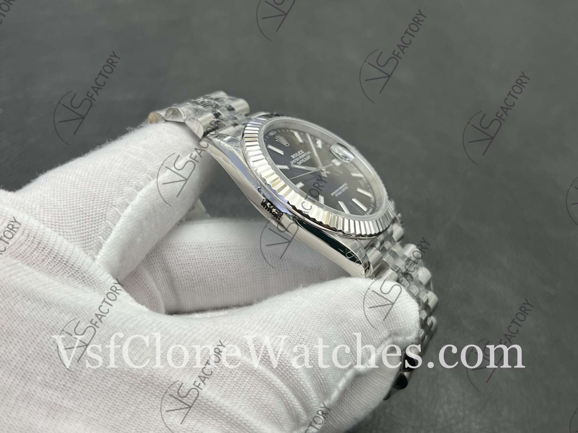 Super Clone Watches - Rolex DateJust M126334-0018 Jubilee 41MM 3235 Movement Black Dial - Image 5