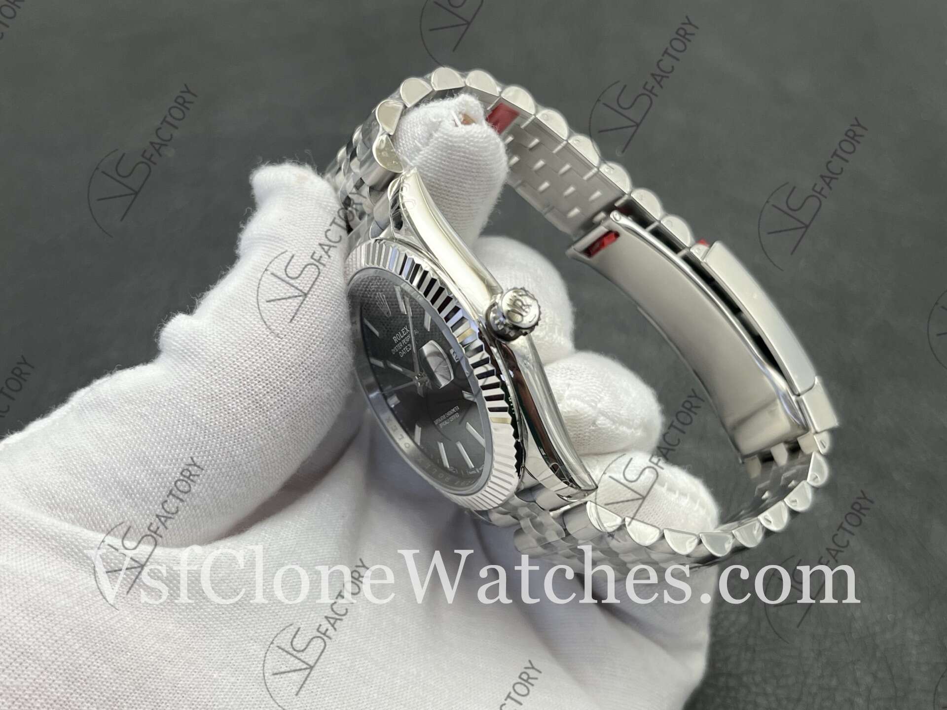 Super Clone Watches - Rolex DateJust M126334-0018 Jubilee 41MM 3235 Movement Black Dial - Image 6
