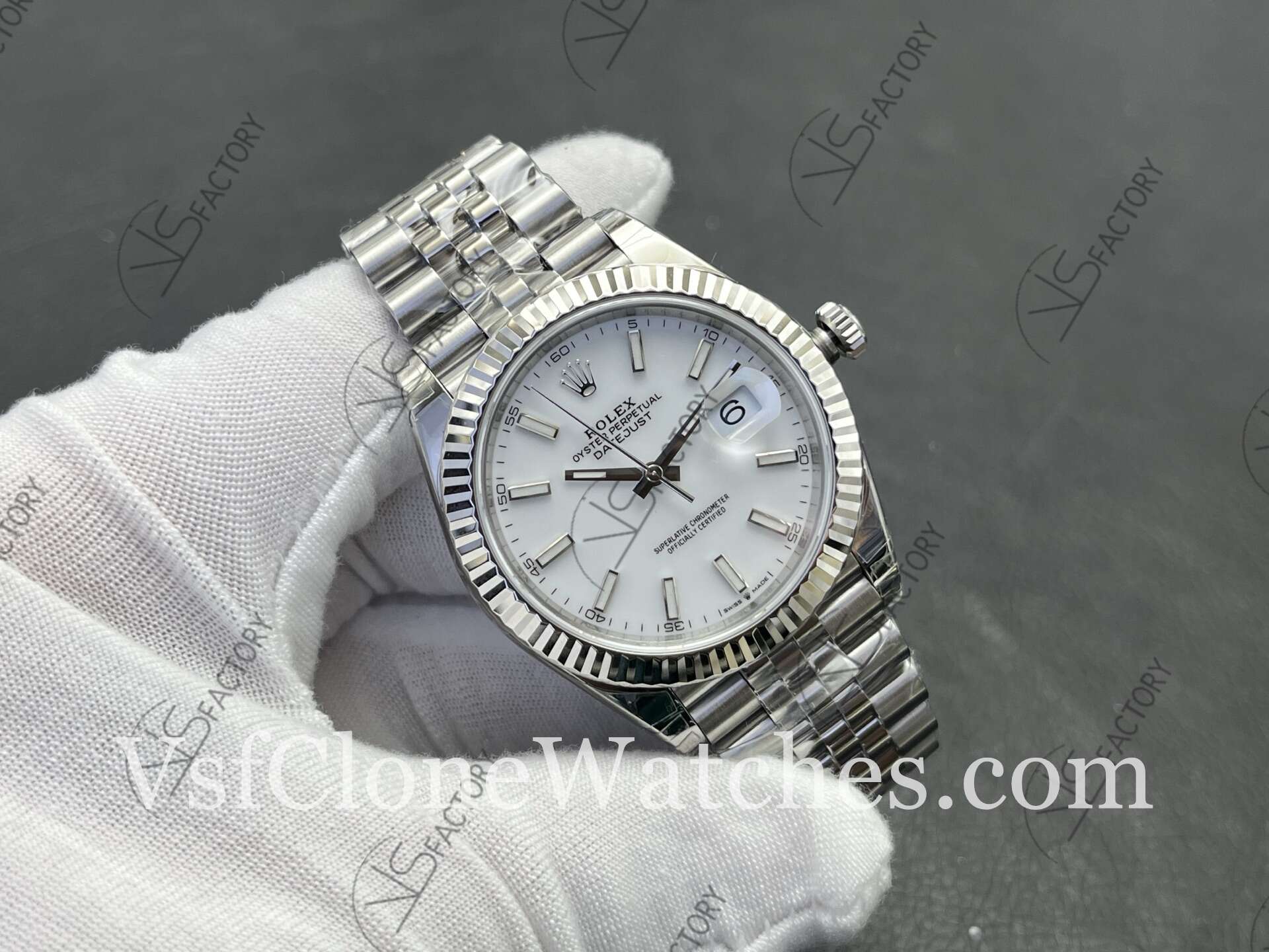 Super Clone Watches - Rolex DateJust M126334-0010 Jubilee 41MM 3235 Movement White Dial - Image 2