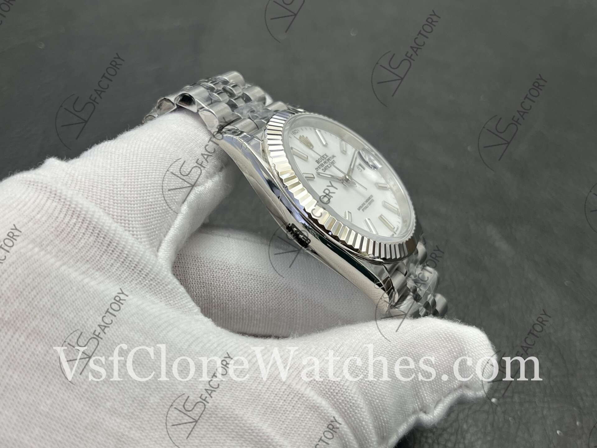 Super Clone Watches - Rolex DateJust M126334-0010 Jubilee 41MM 3235 Movement White Dial - Image 5