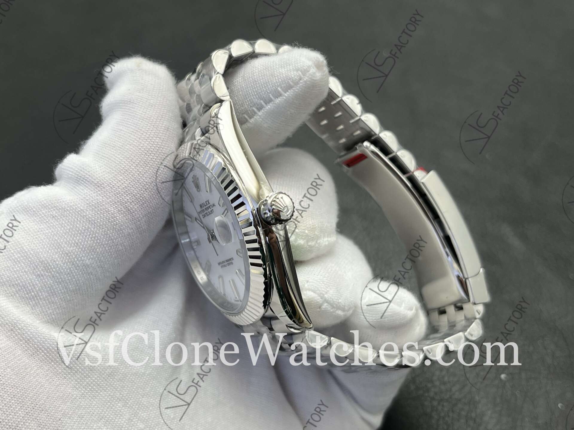 Super Clone Watches - Rolex DateJust M126334-0010 Jubilee 41MM 3235 Movement White Dial - Image 7