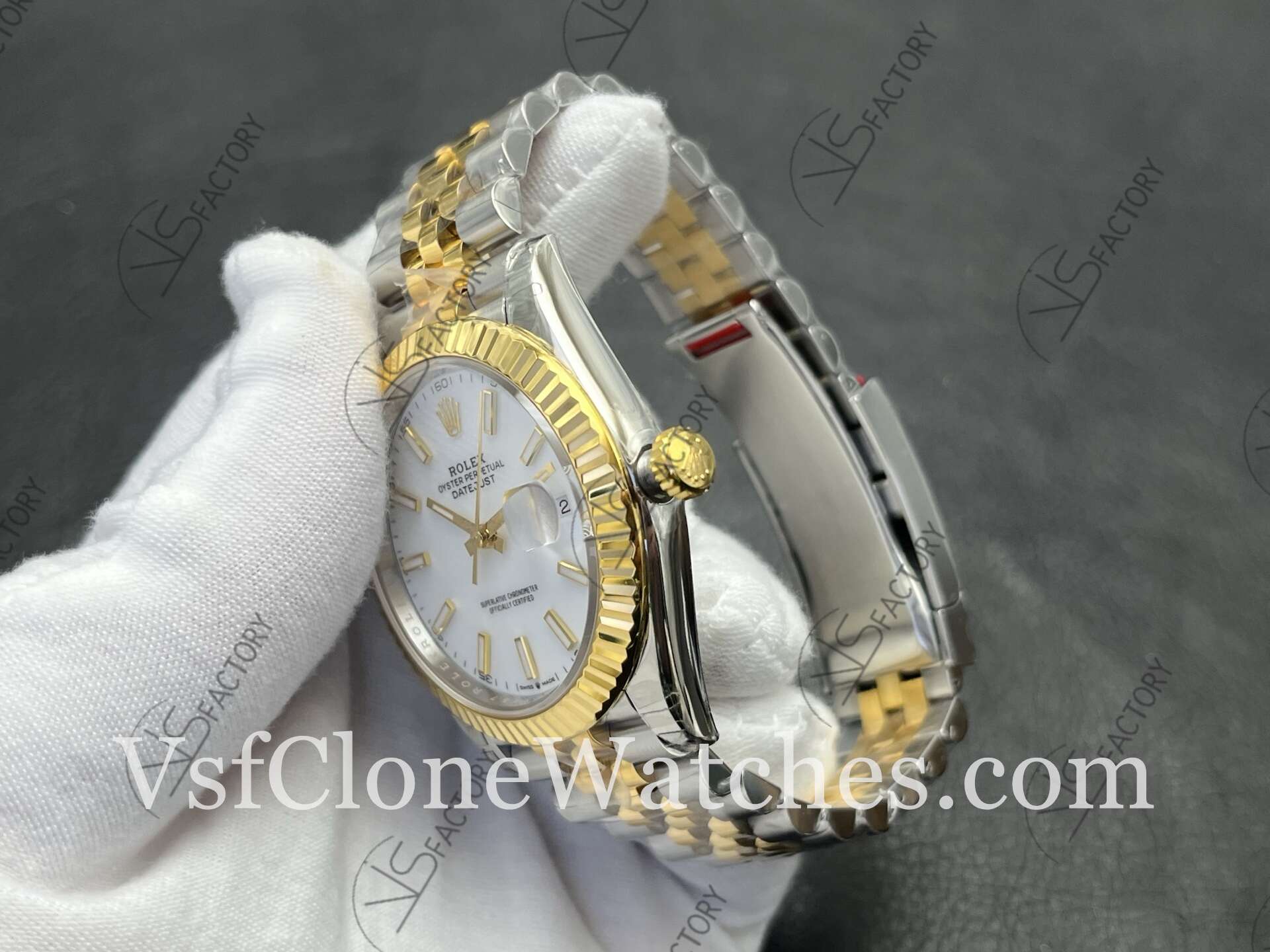 Super Clone Watches - Rolex DateJust M126333-0016 Jubilee 41MM 3235 Movement White Dial - Image 6