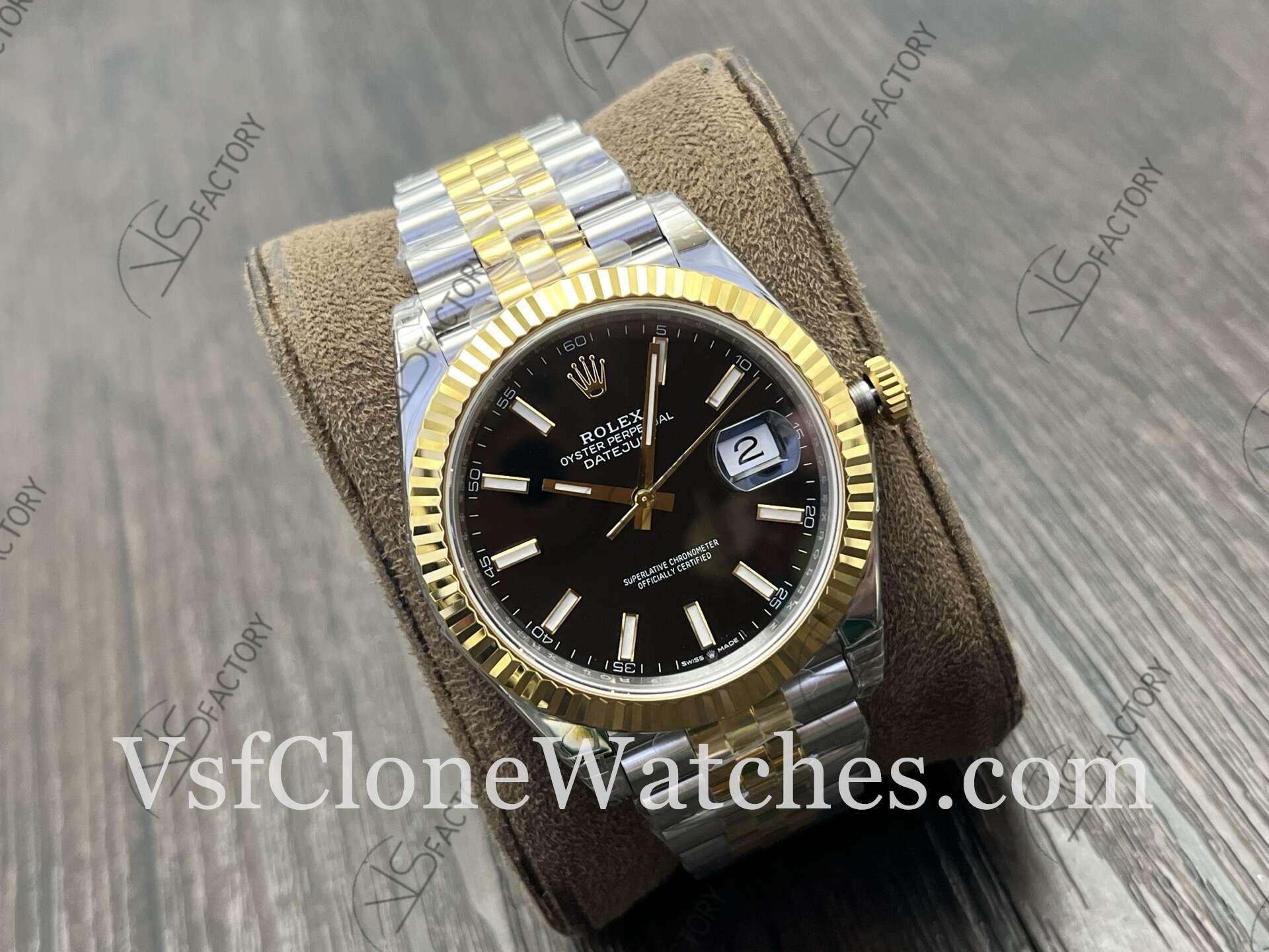 Super Clone Watches - Rolex DateJust M126333-0014 Jubilee 41MM 3235 Movement Black Dial - Image 2