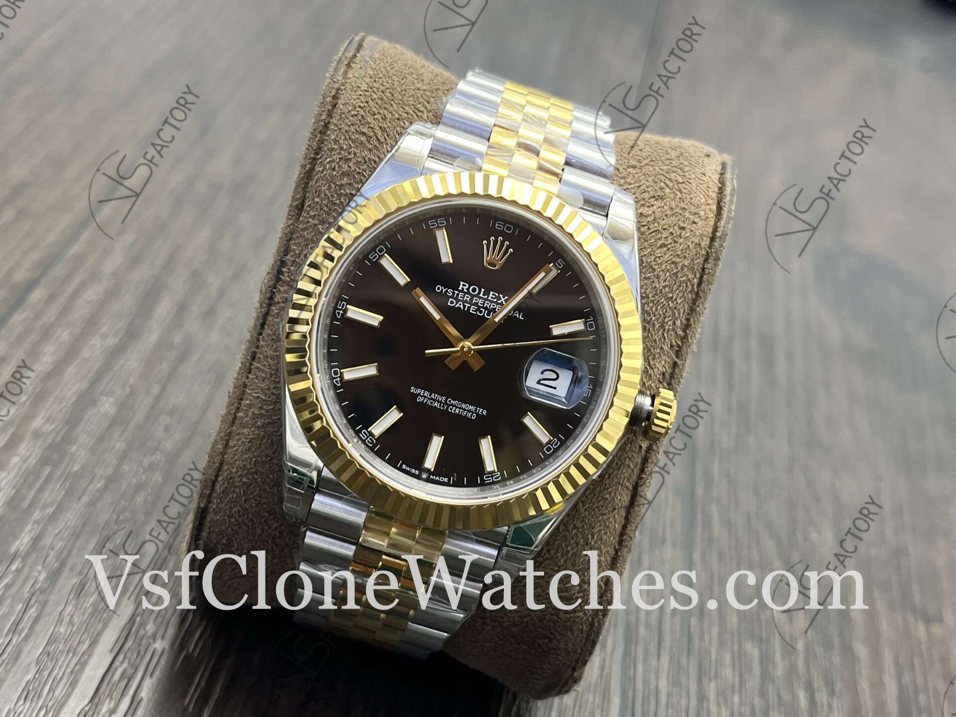 Super Clone Watches - Rolex DateJust M126333-0014 Jubilee 41MM 3235 Movement Black Dial - Image 3