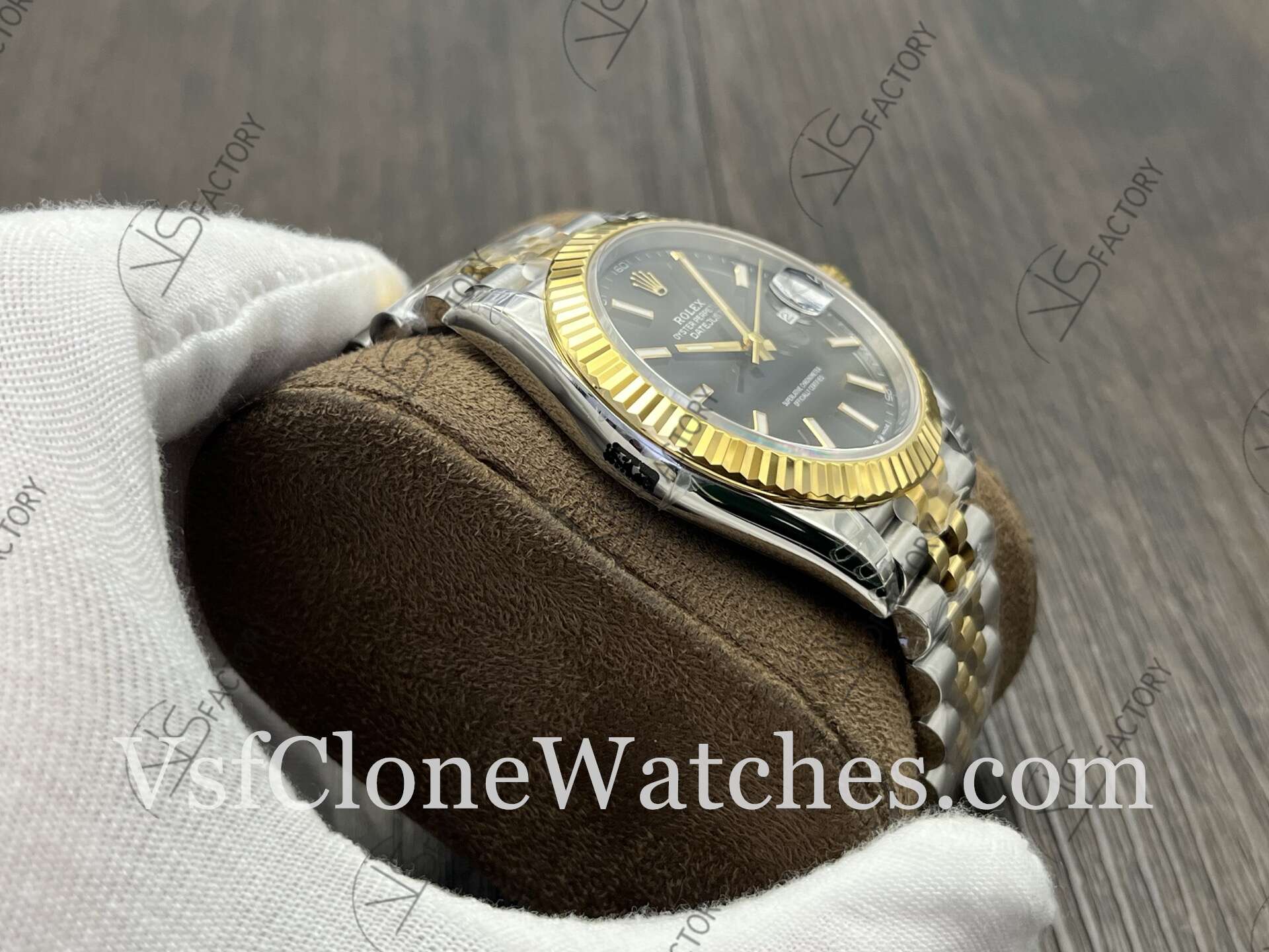 Super Clone Watches - Rolex DateJust M126333-0014 Jubilee 41MM 3235 Movement Black Dial - Image 5