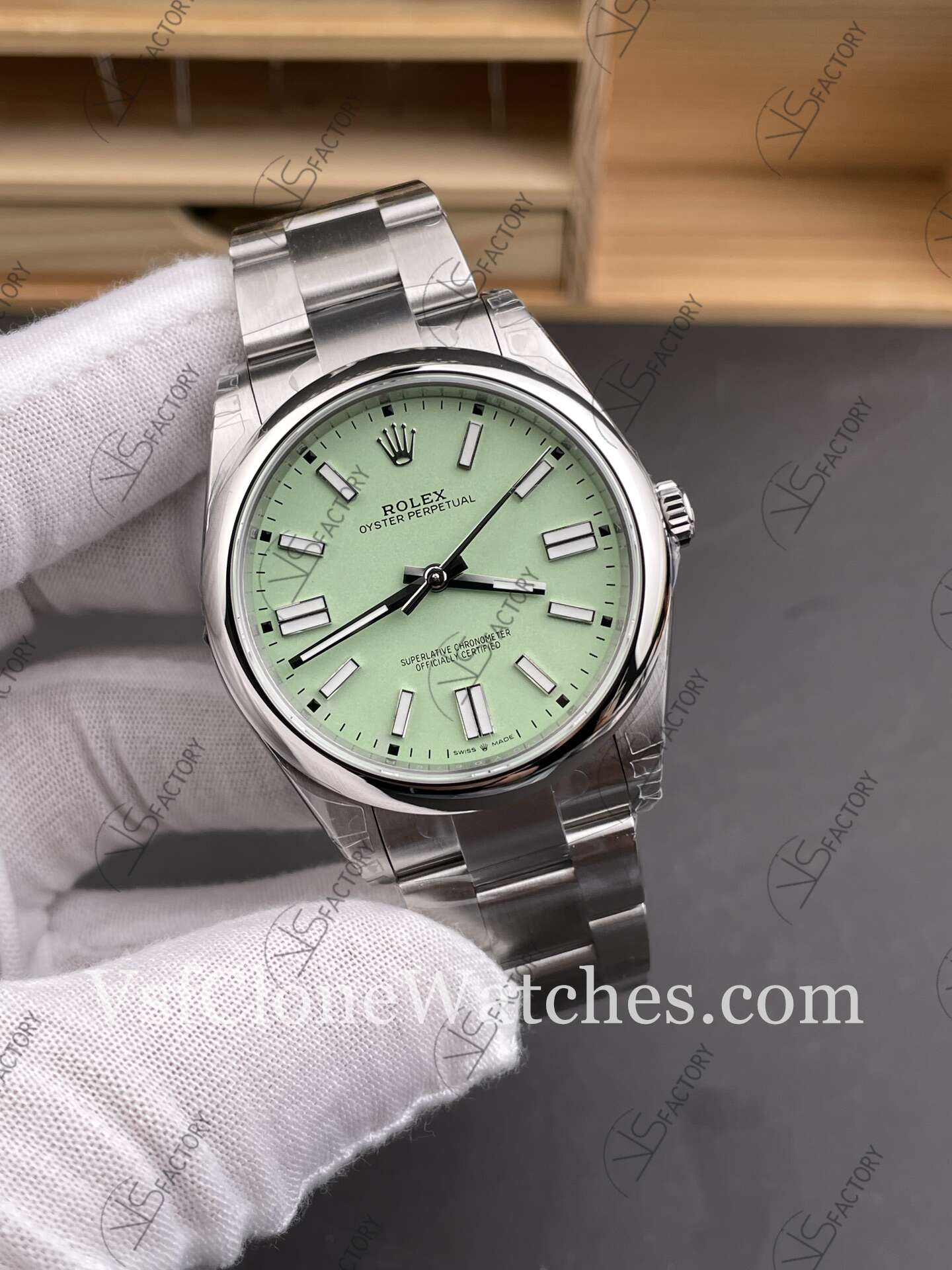 Super Clone Watches - Rolex Oyster Perpetual m134300-0006 3230 Movement 41mm Green Dial - Image 2