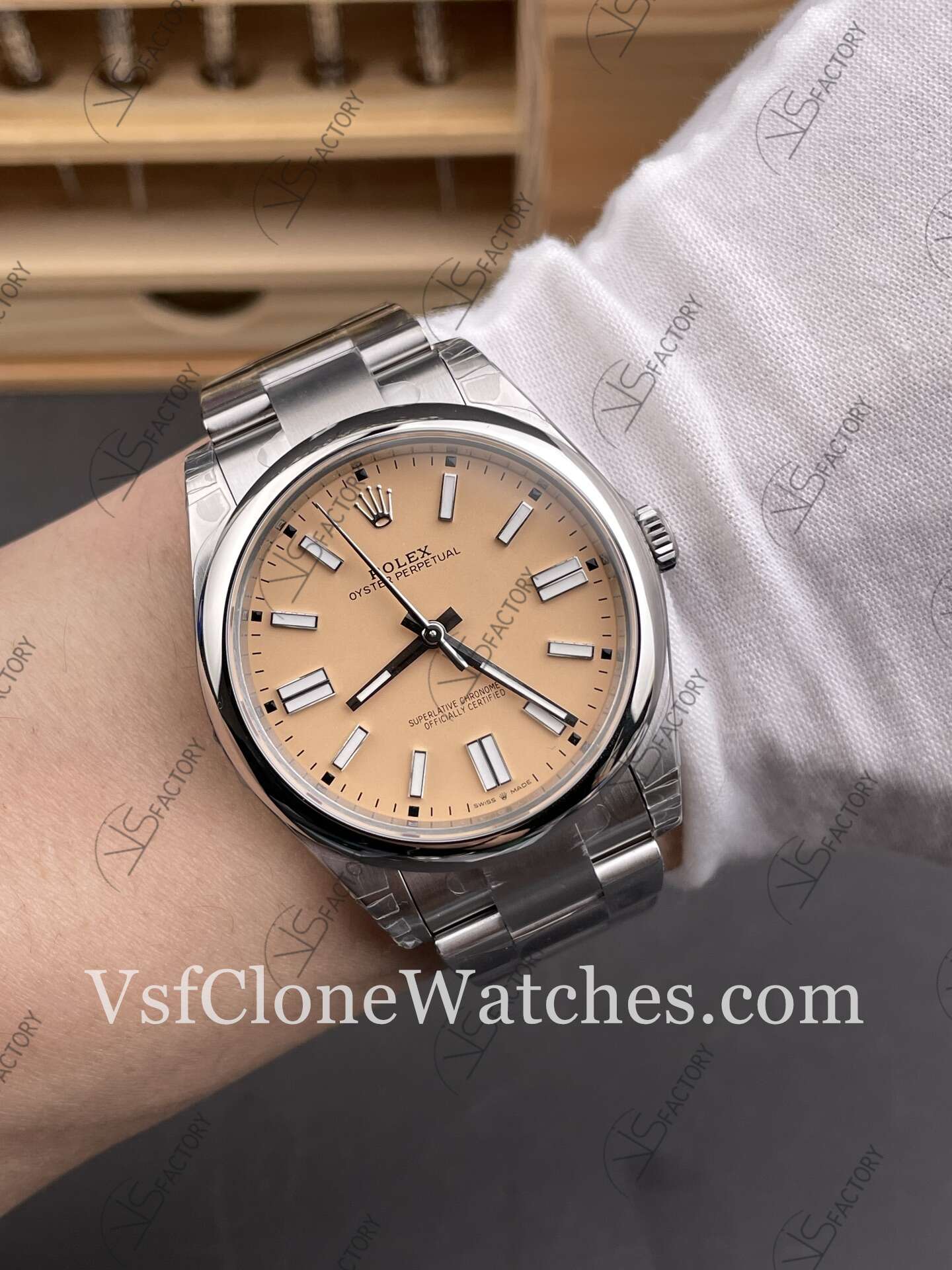 Super Clone Watches - Rolex Oyster Perpetual m134300-0007 3230 Movement 41mm Yellow Dial - Image 10