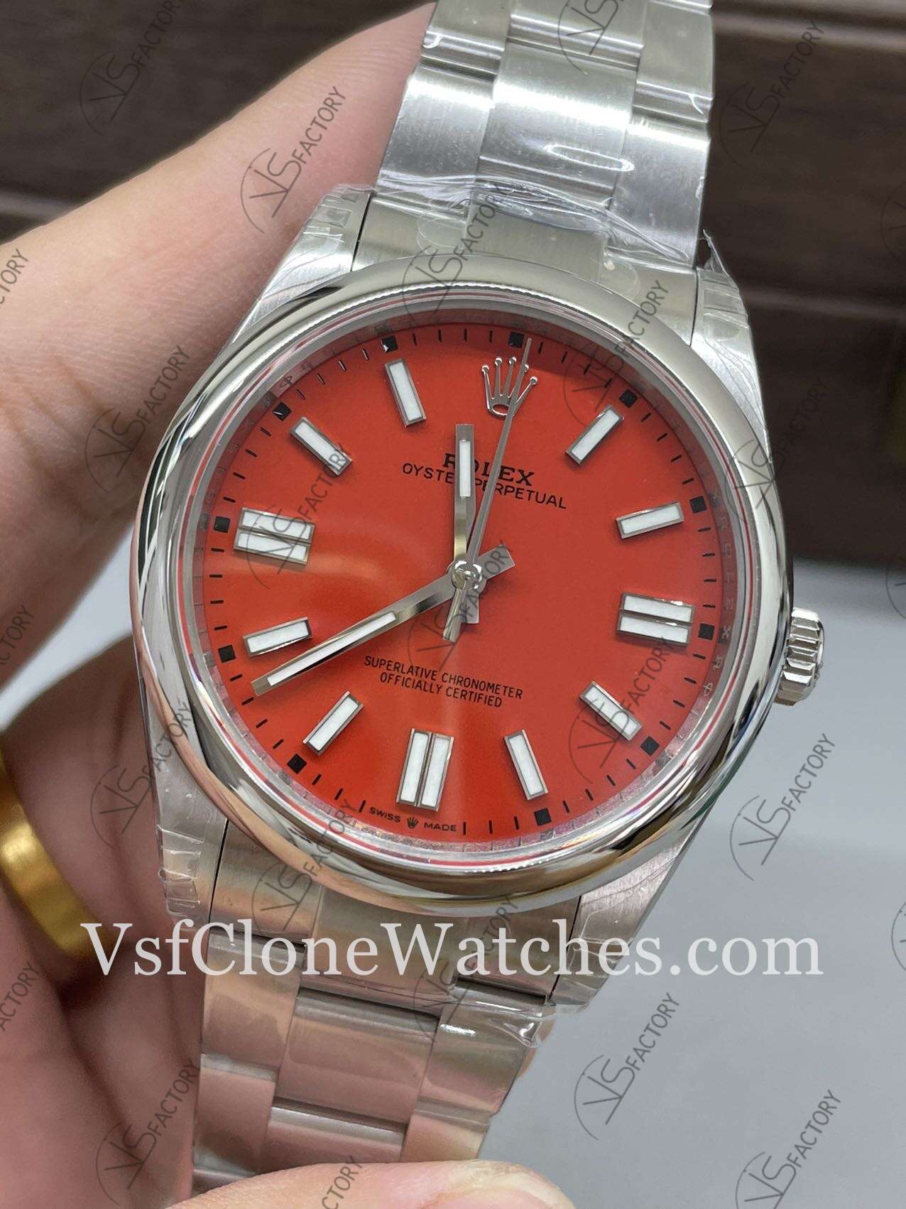 Super Clone Watches - Rolex Oyster Perpetual m124300-0007 3230 Movement 41mm Red Dial - Image 3