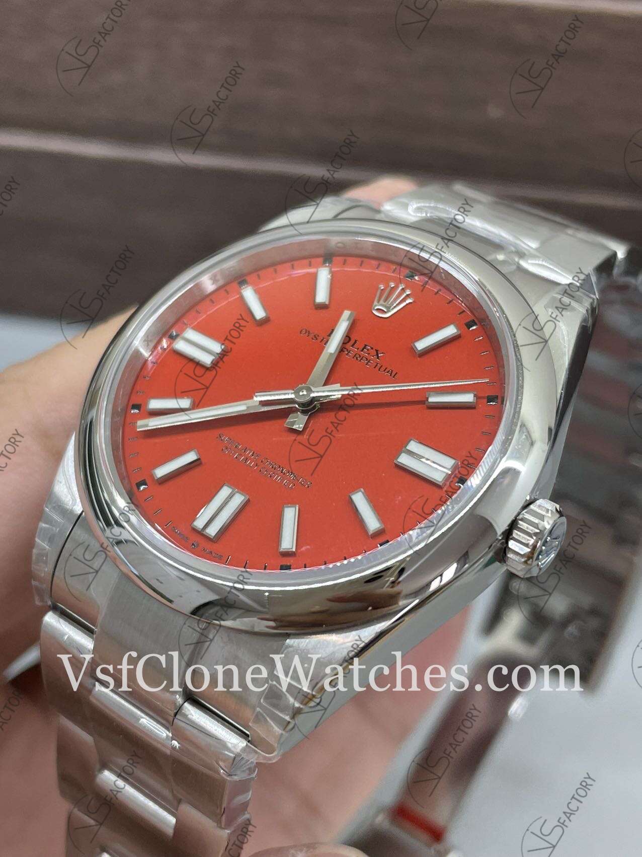 Super Clone Watches - Rolex Oyster Perpetual m124300-0007 3230 Movement 41mm Red Dial - Image 4