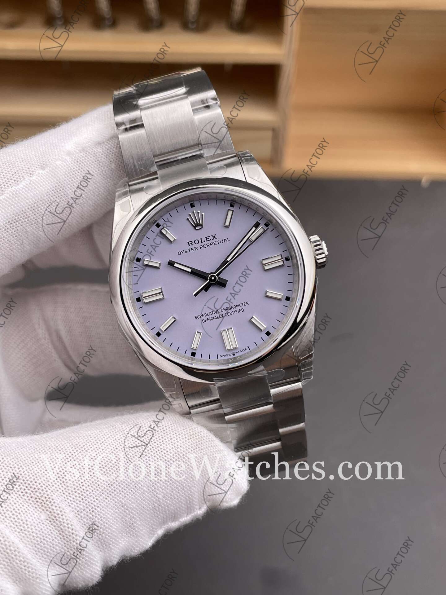Super Clone Watches - Rolex Oyster Perpetual m126000-0013 3230 Movement 36mm Purple Dial - Image 2