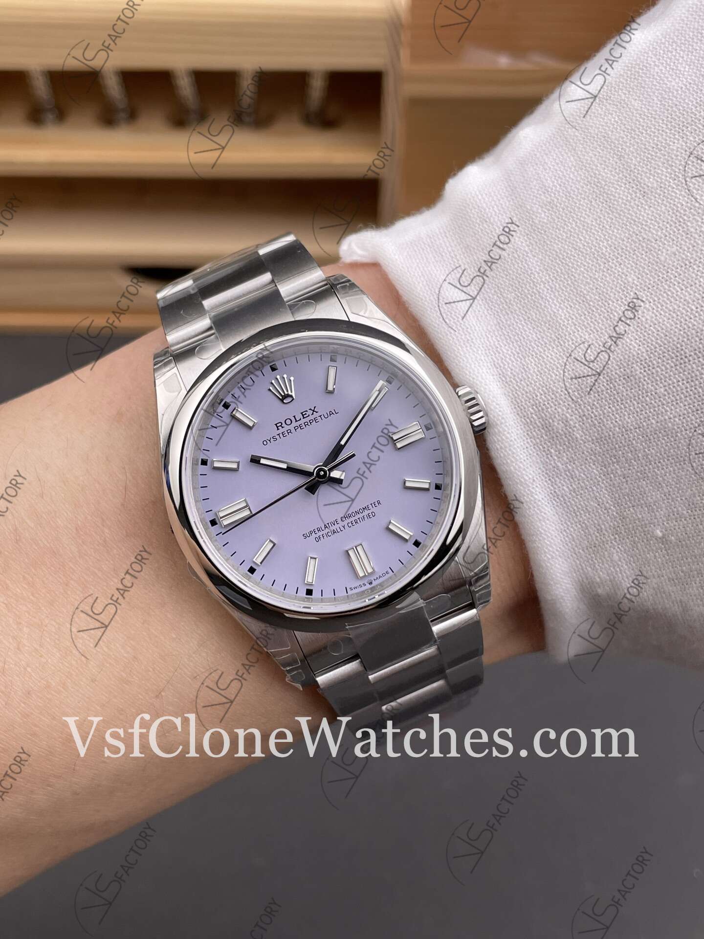 Super Clone Watches - Rolex Oyster Perpetual m126000-0013 3230 Movement 36mm Purple Dial - Image 10