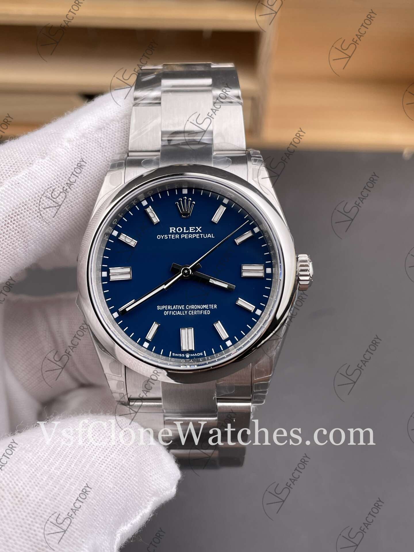 Super Clone Watches – Rolex Oyster Perpetual m126000-0015 3230 Movement 36mm Blue Dial - Image 3
