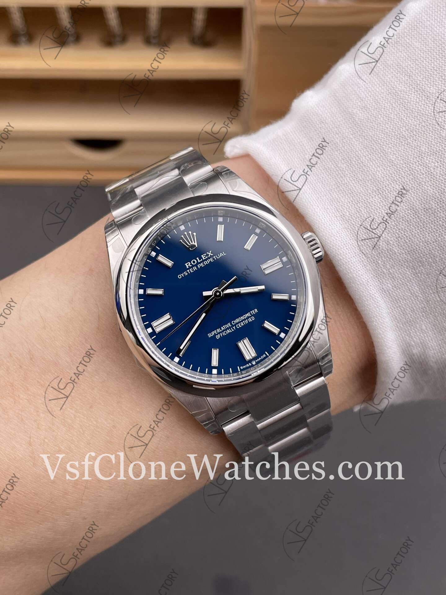 Super Clone Watches – Rolex Oyster Perpetual m126000-0015 3230 Movement 36mm Blue Dial - Image 10