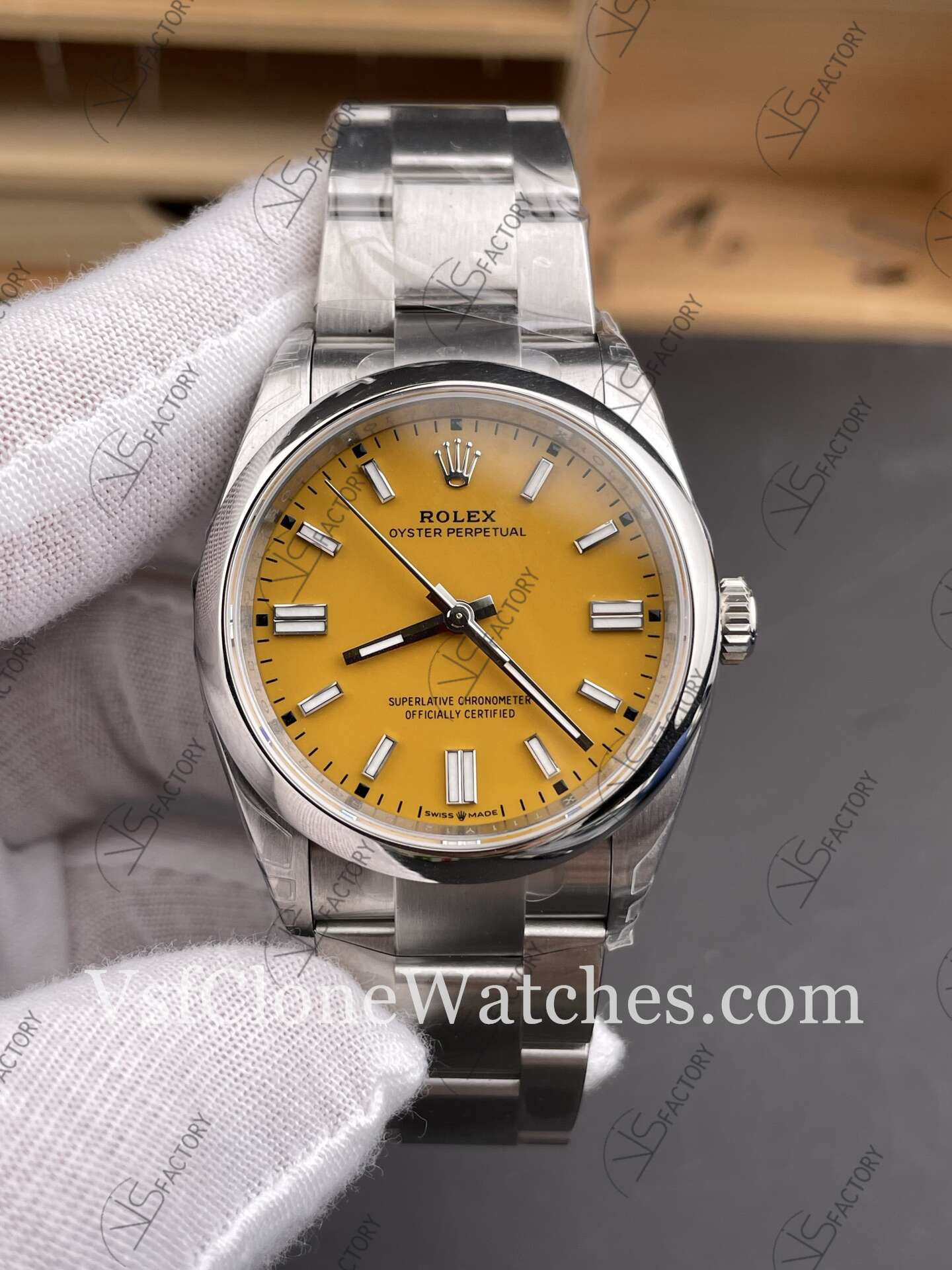 Super Clone Watches – Rolex Oyster Perpetual m126000-0012 3230 Movement 36mm Yellow Dial - Image 3