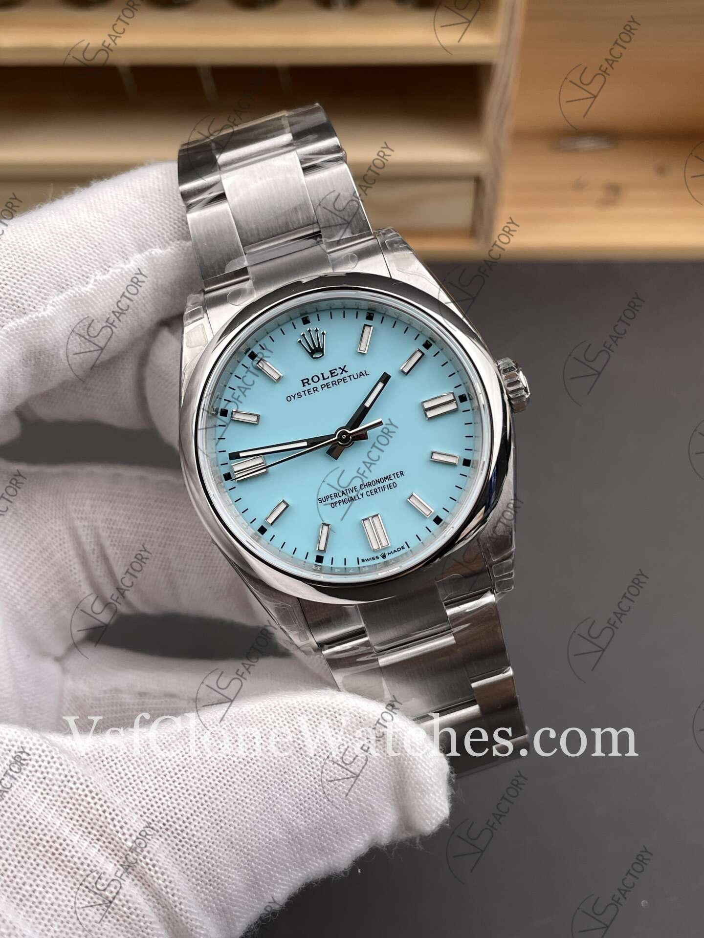 Super Clone Watches – Rolex Oyster Perpetual m126000-0006 3230 Movement 36mm Tiffany Blue Dial - Image 3