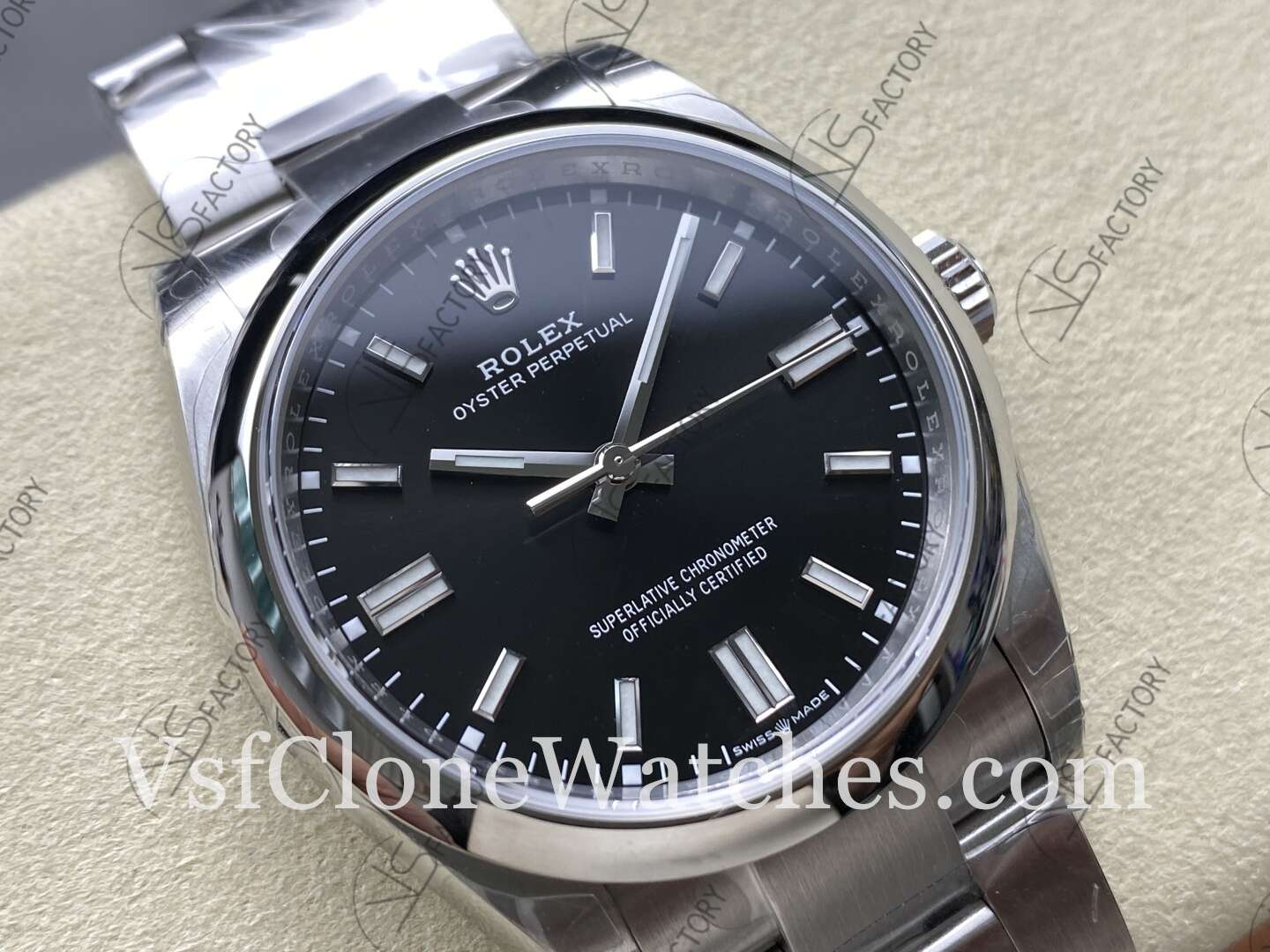 Super Clone Watches - Rolex Oyster Perpetual m126000-0002 3230 Movement 36mm Black Dial - Image 2