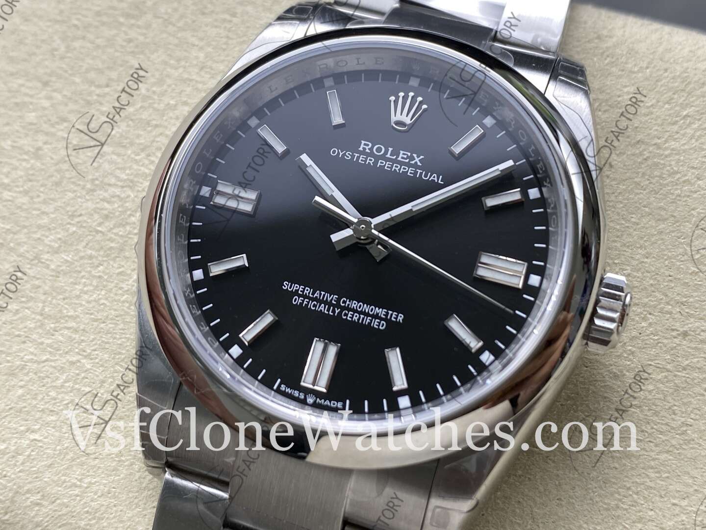 Super Clone Watches - Rolex Oyster Perpetual m126000-0002 3230 Movement 36mm Black Dial - Image 3