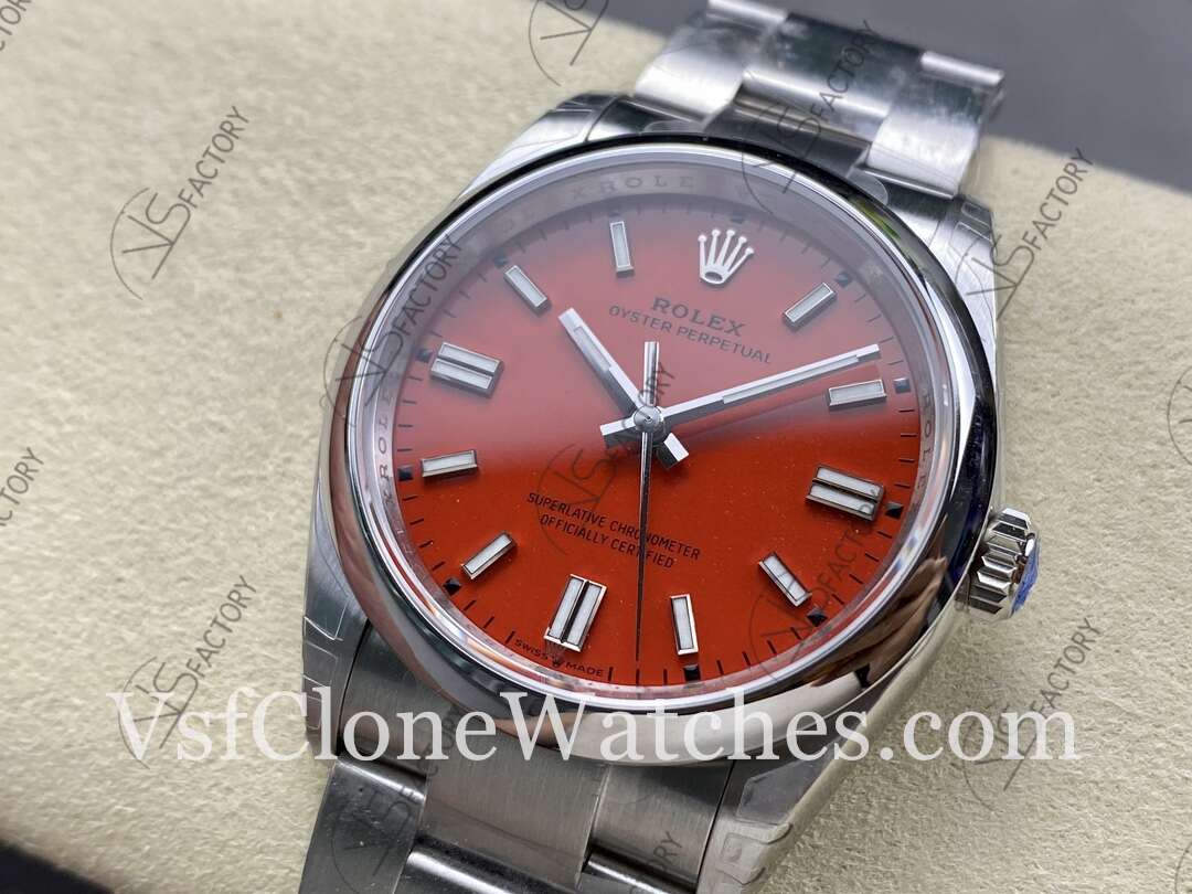 Super Clone Watches - Rolex Oyster Perpetual m126000-0007 3230 Movement 36mm Red Dial - Image 3