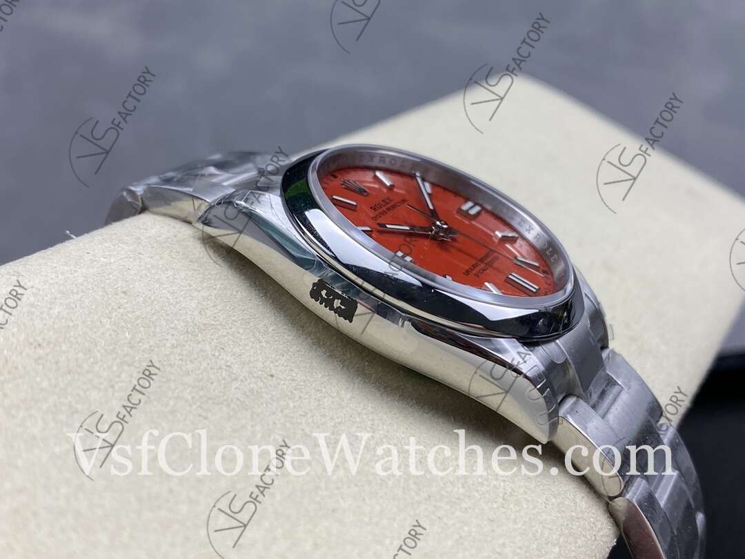 Super Clone Watches - Rolex Oyster Perpetual m126000-0007 3230 Movement 36mm Red Dial - Image 5