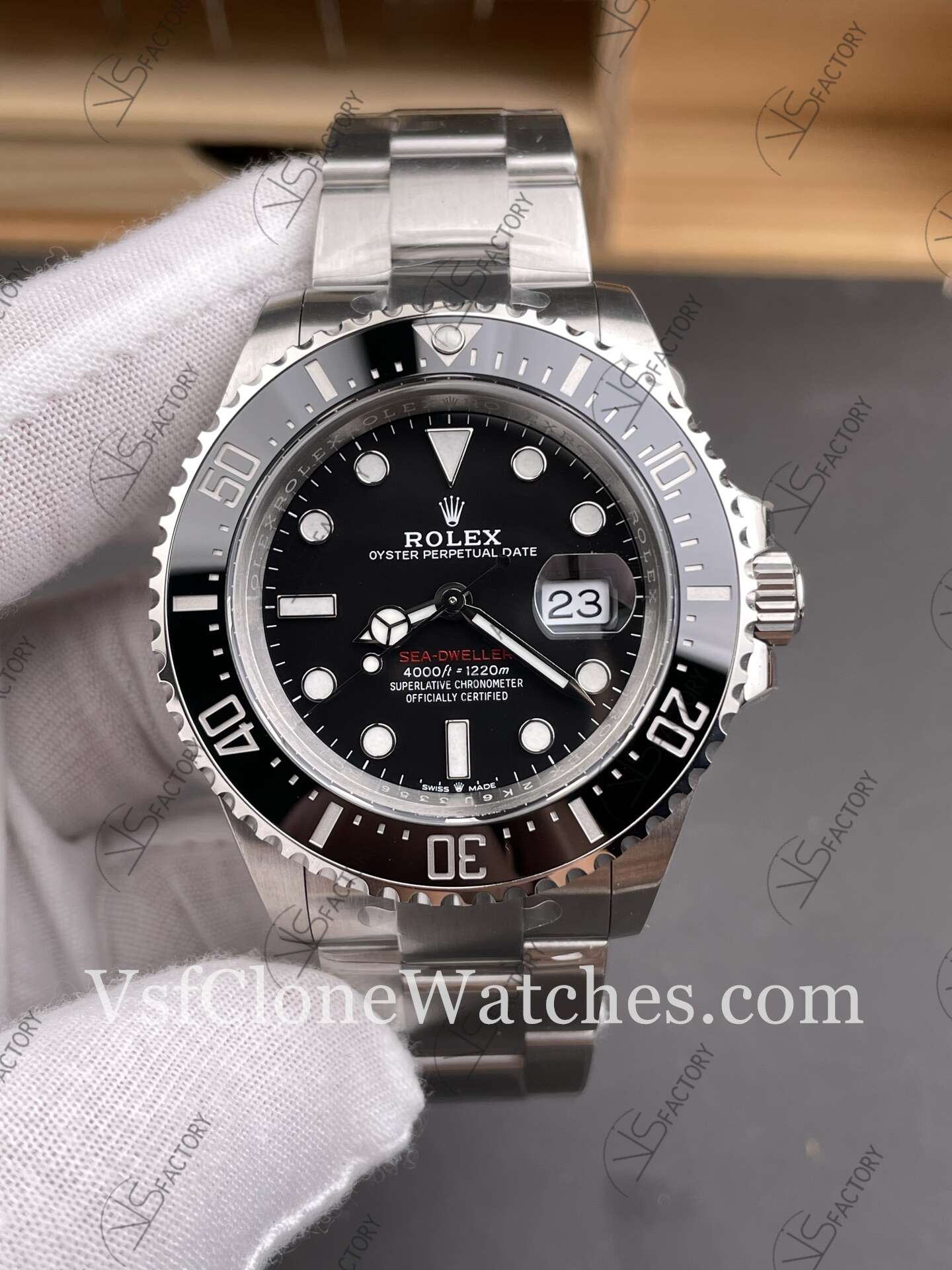 Super Clone Watches - Rolex Sea Dweller M126600-0002 3235 Movement 43mm Black Dial - Image 3