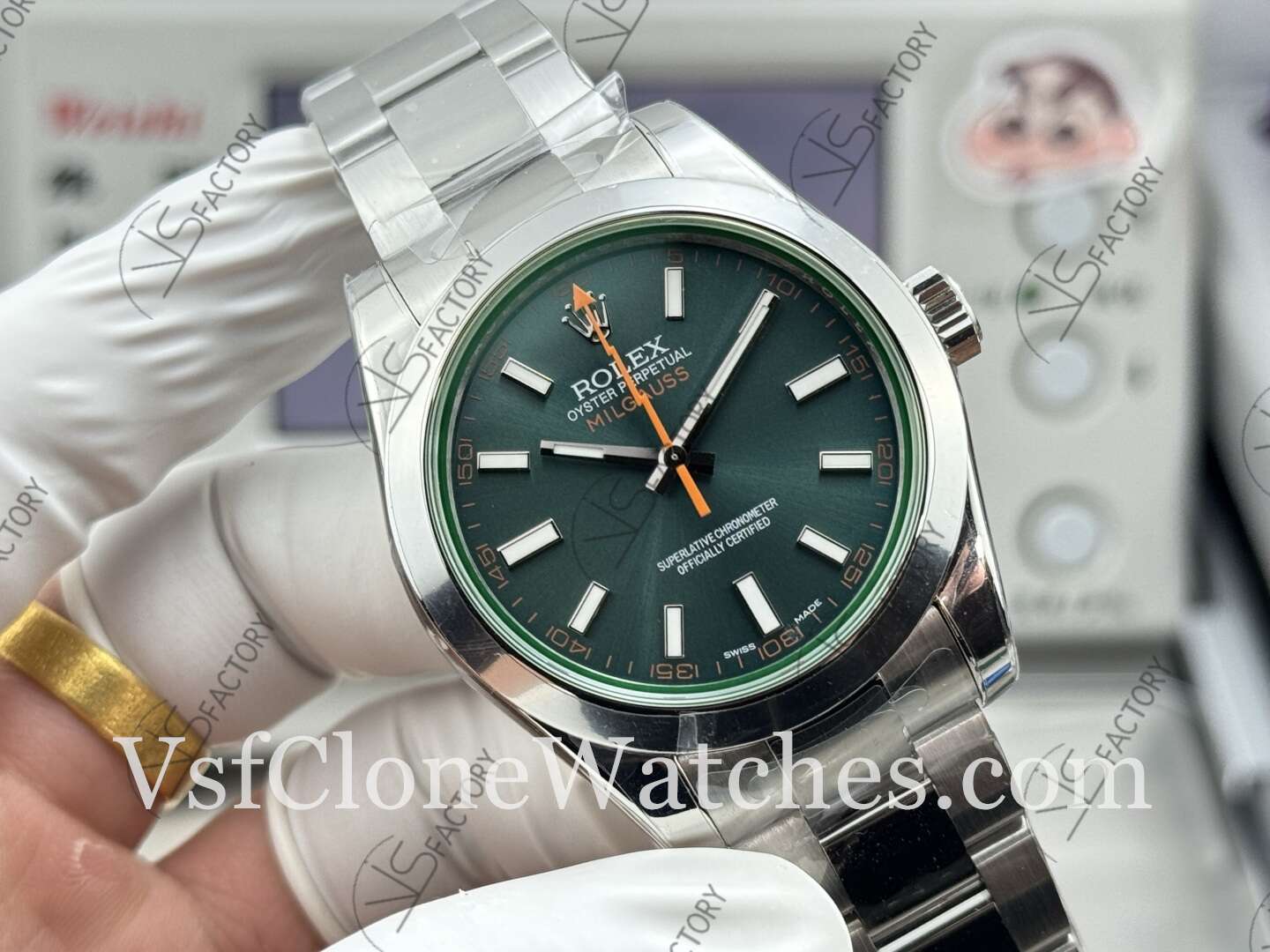Super Clone Watches - Rolex Milgauss m116400gv-0002 3131 Movement 40mm Blue Dial - Image 2