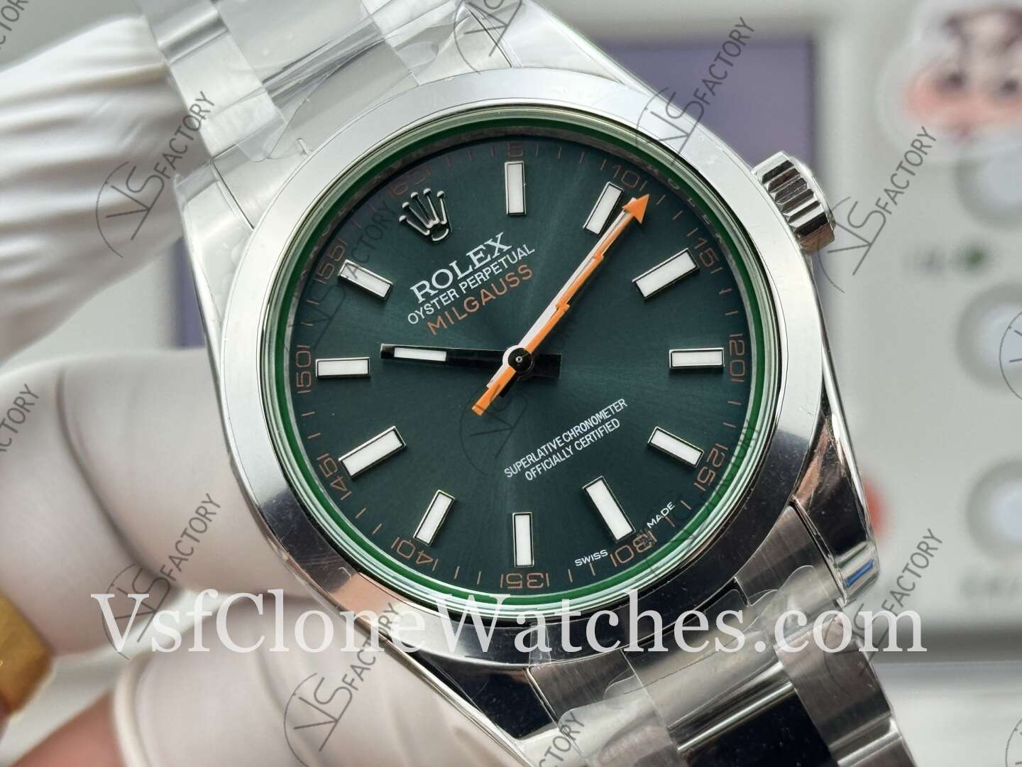 Super Clone Watches - Rolex Milgauss m116400gv-0002 3131 Movement 40mm Blue Dial - Image 4