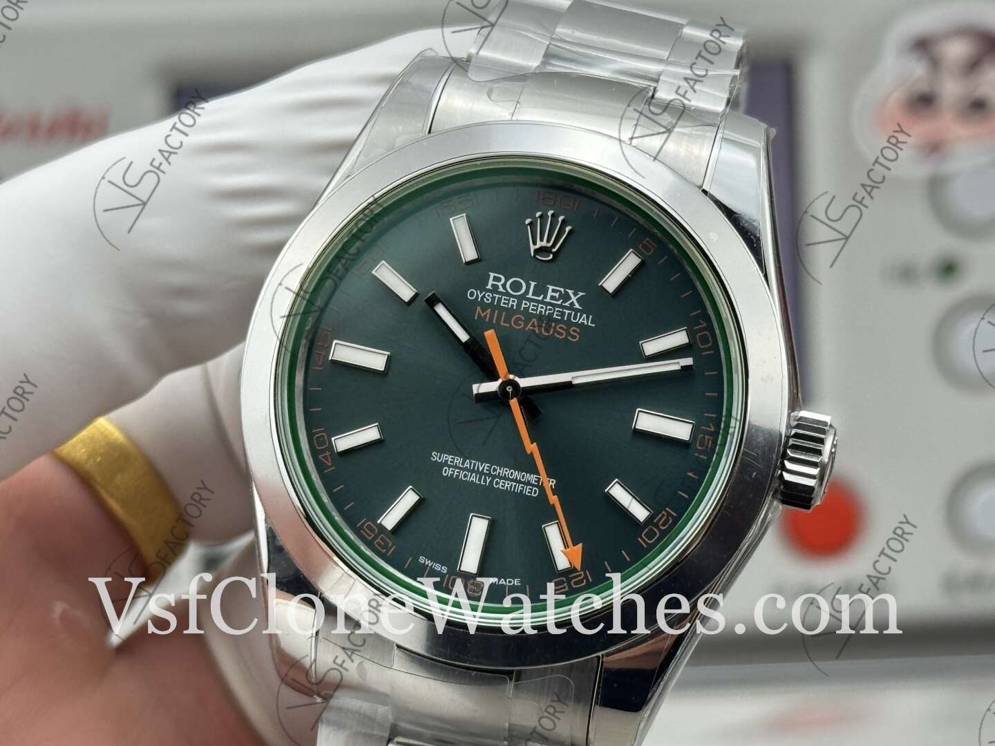 Super Clone Watches - Rolex Milgauss m116400gv-0002 3131 Movement 40mm Blue Dial - Image 5