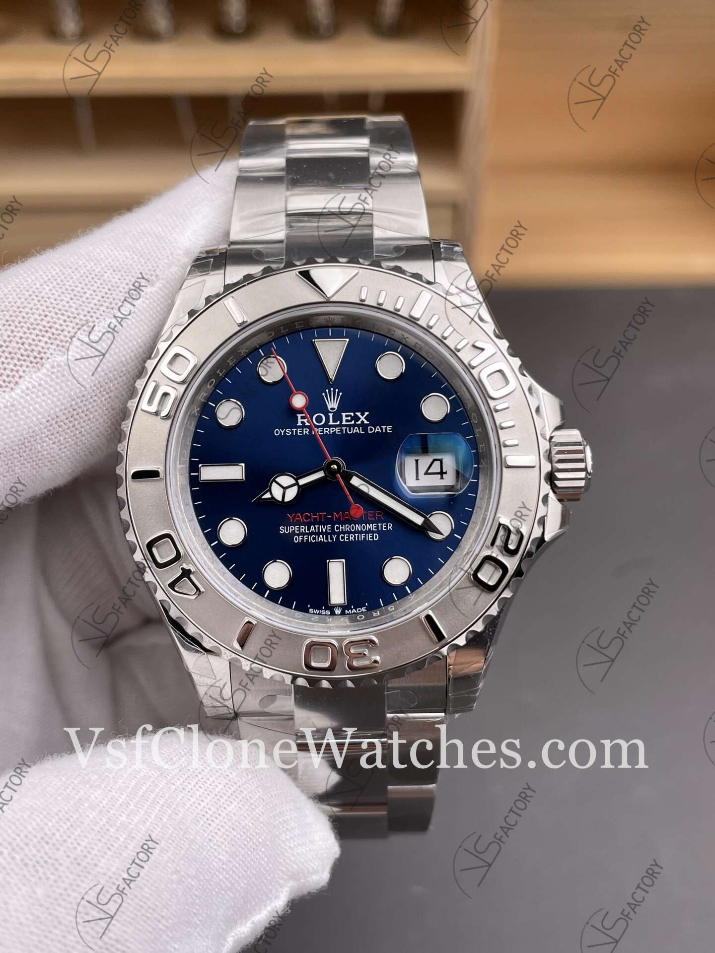 Super Clone Watches - Rolex Yacht Master M126622-0002 3235 Movement 40mm Blue Dial - Image 3
