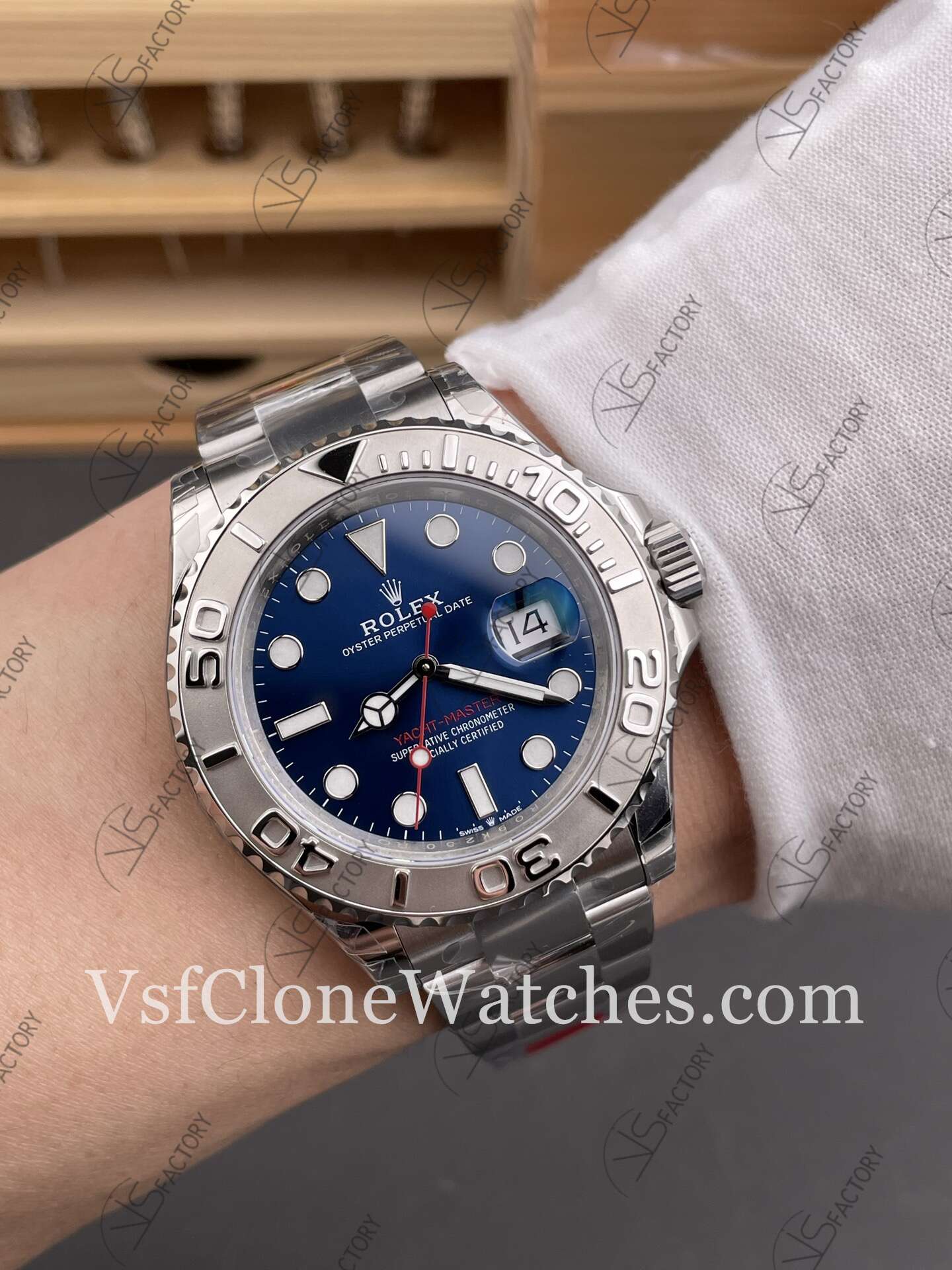 Super Clone Watches - Rolex Yacht Master M126622-0002 3235 Movement 40mm Blue Dial - Image 10
