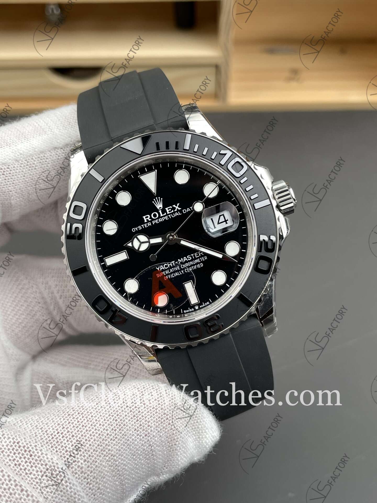 Super Clone Watches - Rolex Yacht Master m226659-0002 3235 Movement 42mm Black Dial - Image 2