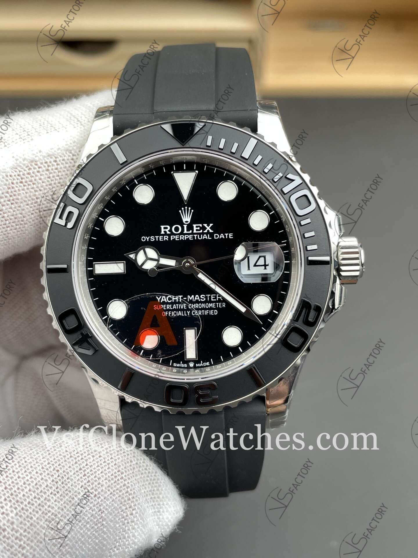 Super Clone Watches - Rolex Yacht Master m226659-0002 3235 Movement 42mm Black Dial - Image 3
