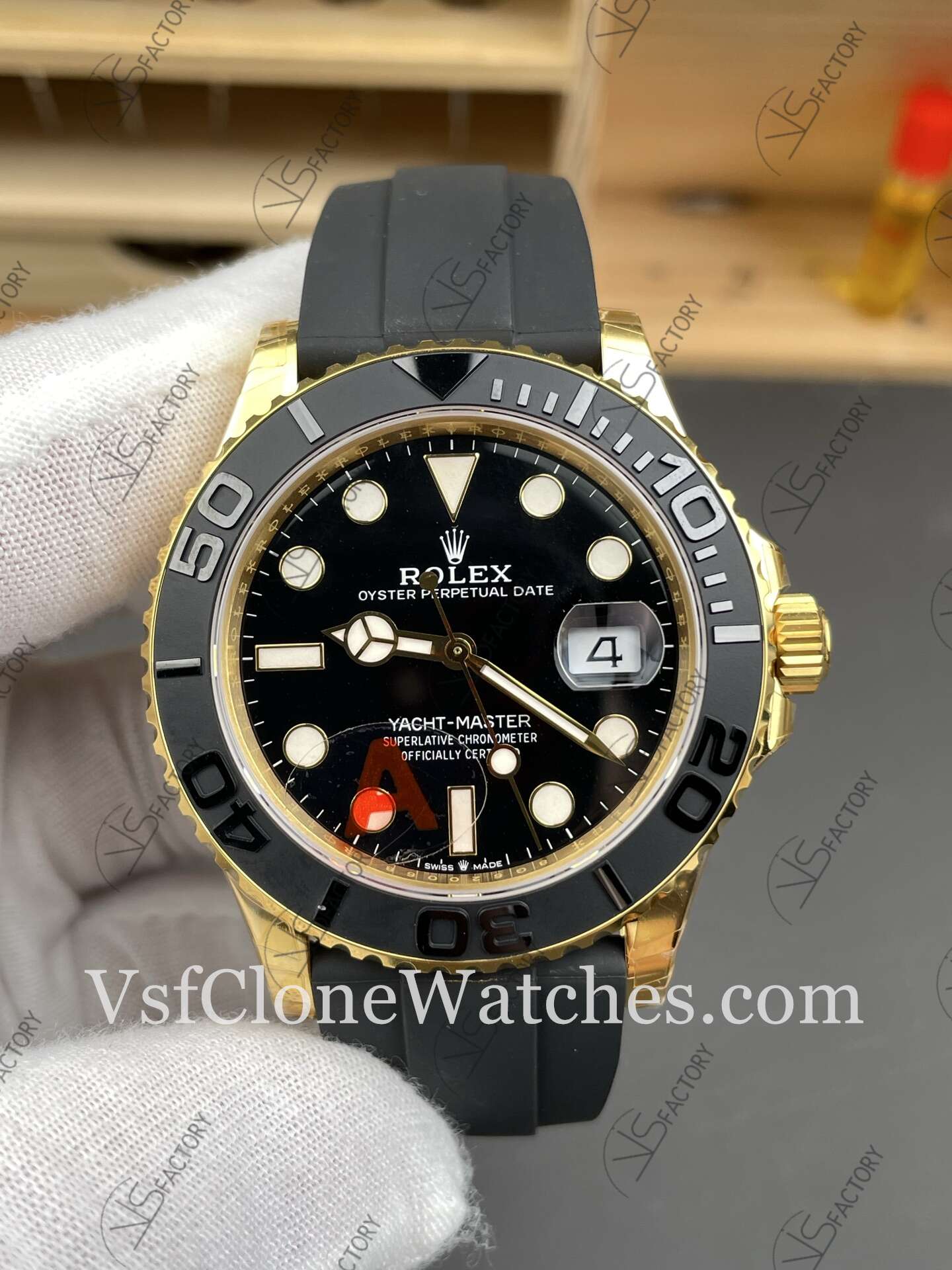 Super Clone Watches - Rolex Yacht Master M226658-0001 3235 Movement 42mm Black Dial - Image 3