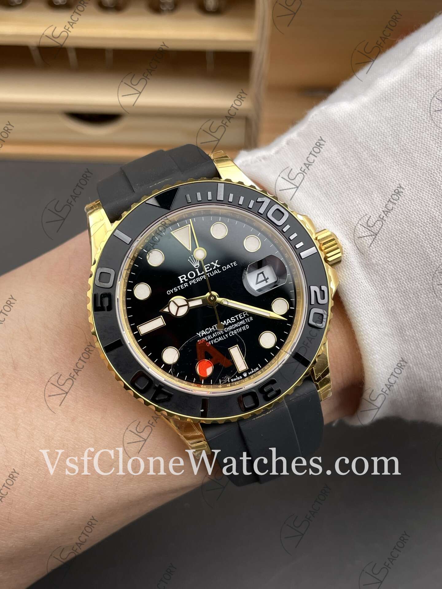Super Clone Watches - Rolex Yacht Master M226658-0001 3235 Movement 42mm Black Dial - Image 10