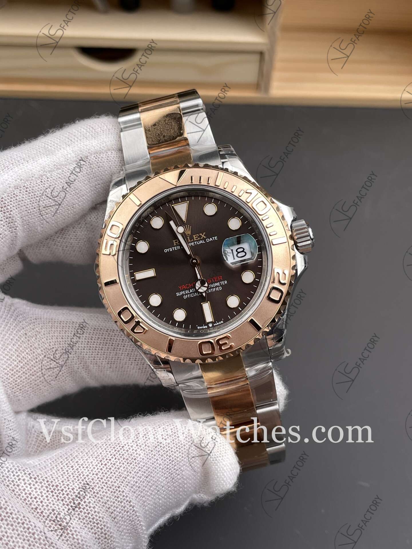 Super Clone Watches - Rolex Yacht Master m126621-0001 3235 Movement 40mm Chocolate Dial - Image 2