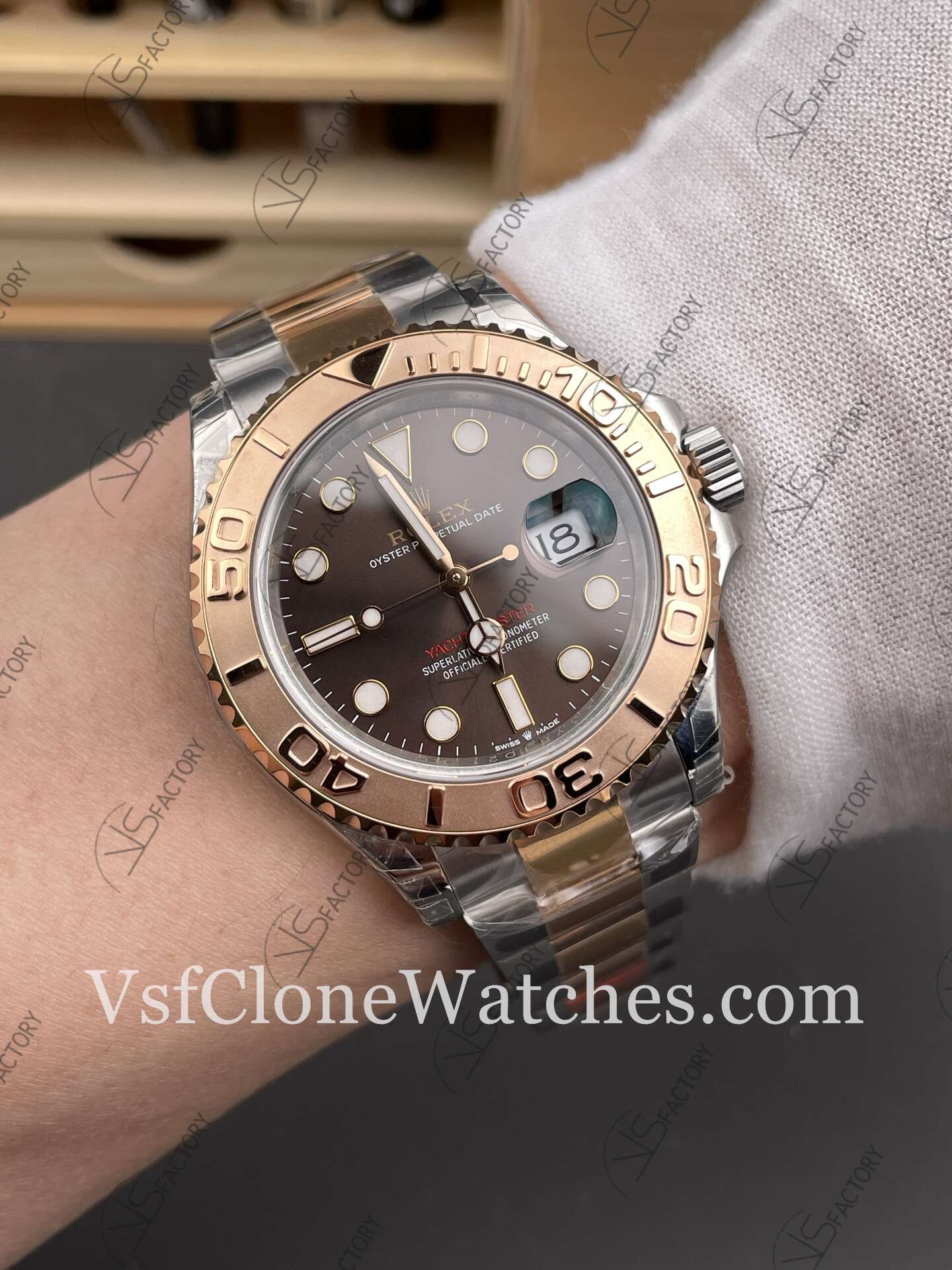 Super Clone Watches - Rolex Yacht Master m126621-0001 3235 Movement 40mm Chocolate Dial - Image 9