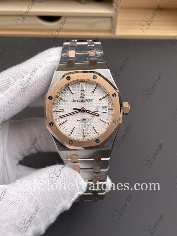 Clone Watches - Audemars Piguet Royal Oak 15450SR White Dial