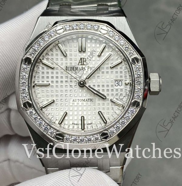 Clone Watches - Audemars Piguet Royal Oak 15451ST White Dial