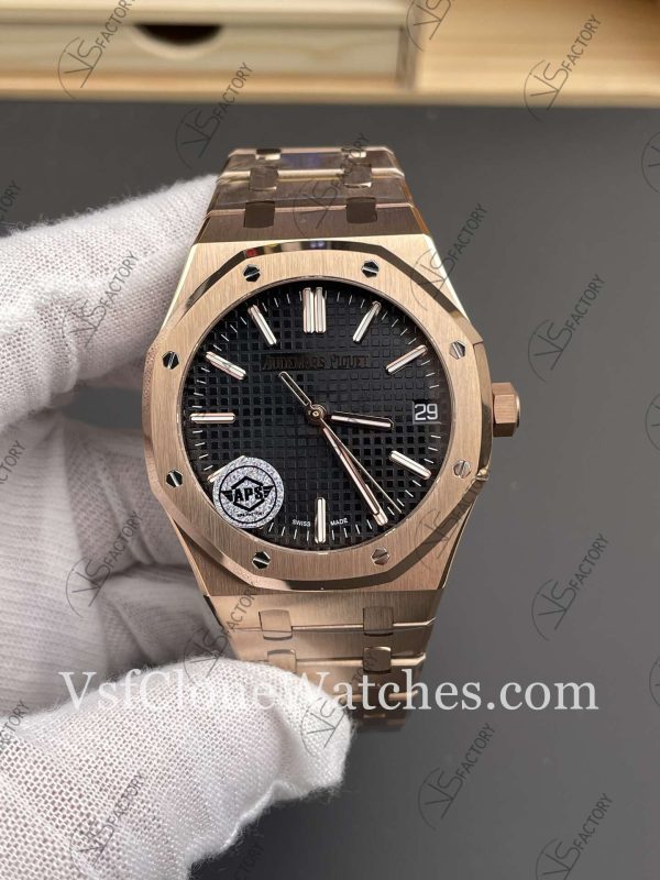 Clone Watches – Audemars Piguet Royal Oak 15510OR Black Dial