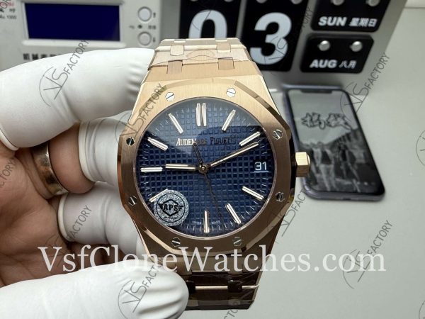 Clone Watches – Audemars Piguet Royal Oak 15510OR Blue Dial 