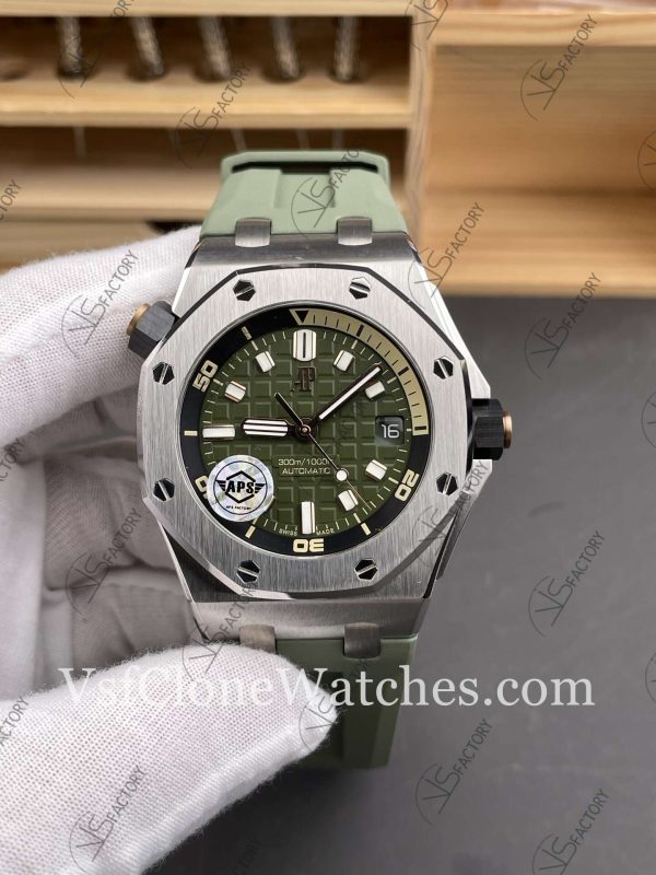 Clone Watches – Audemars Piguet Royal Oak 15720ST Green Dial