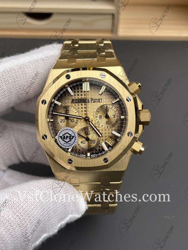 Clone Watches – Audemars Piguet Royal Oak 26240BA Smoked Gold Dial
