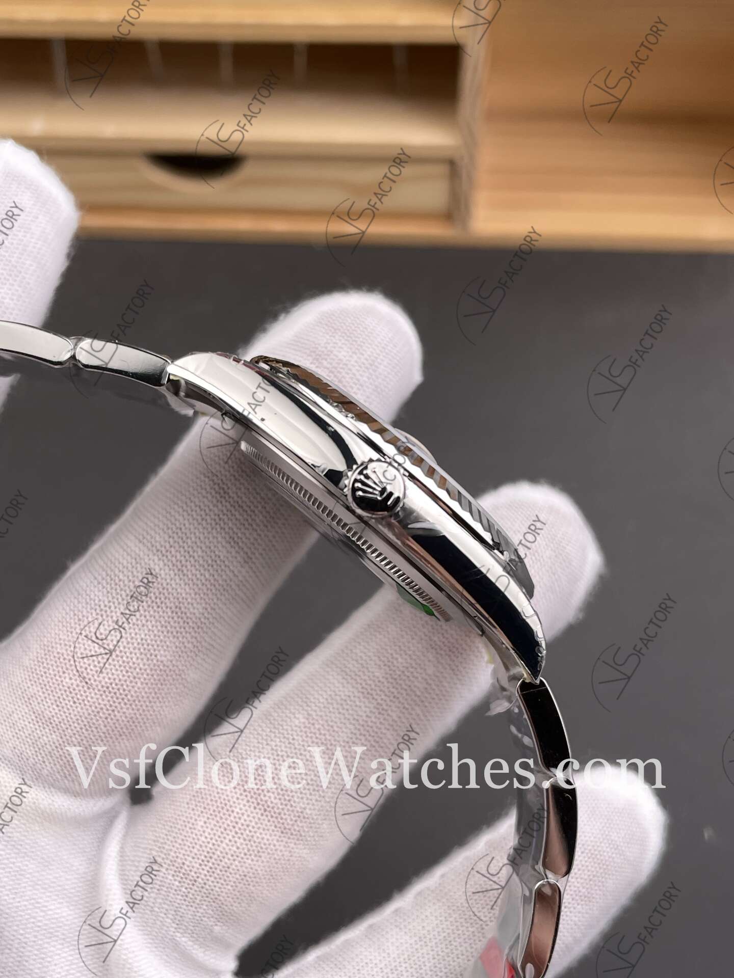 Super Clone Watches – Rolex DateJust M126334-0031 Oyster 41MM 3235 Movement Blue Fluted Dial - Image 4