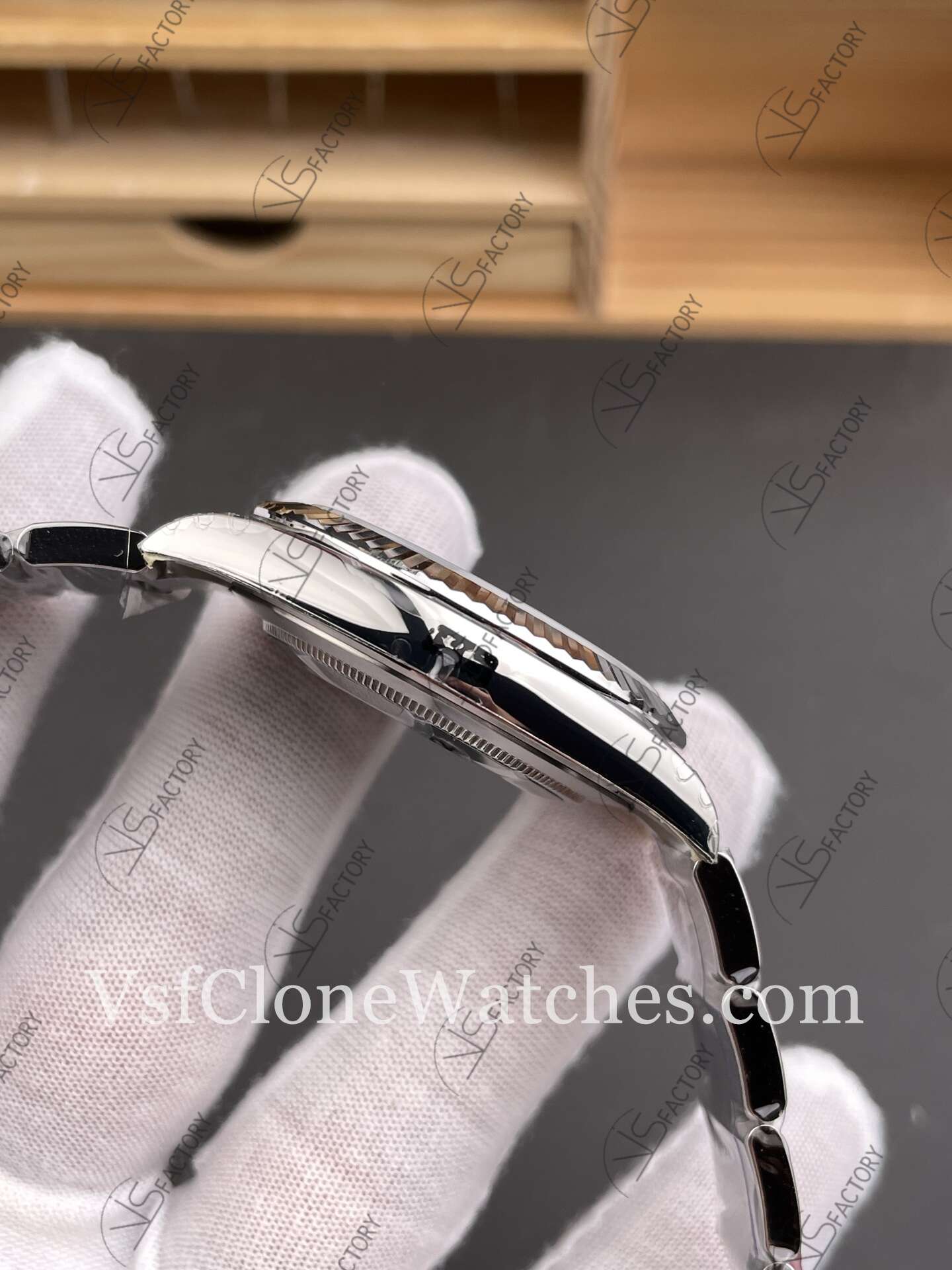 Super Clone Watches – Rolex DateJust M126334-0031 Oyster 41MM 3235 Movement Blue Fluted Dial - Image 5