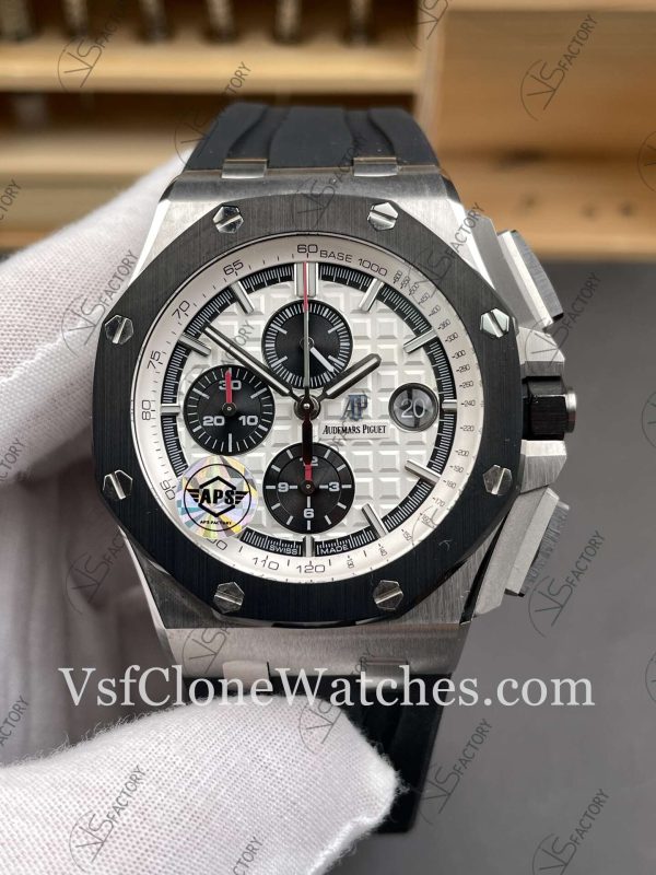 Clone Watches – Audemars Piguet Royal Oak Offshore 26400SO White Dial