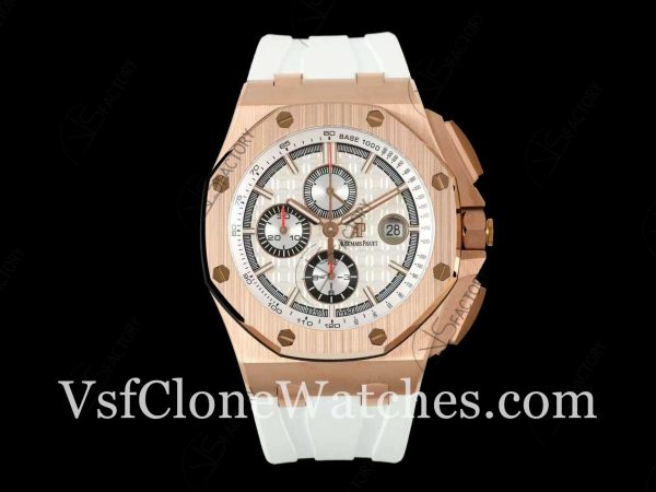 Clone Watches – Audemars Piguet Royal Oak 26408OR White Dial