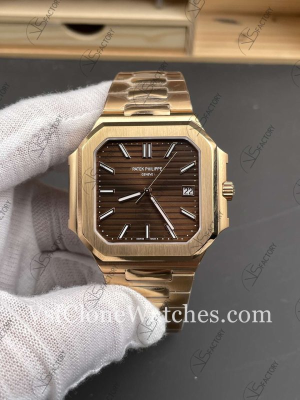 Clone Watches – Patek Philippe Cubitus 7128 Brown Dial 