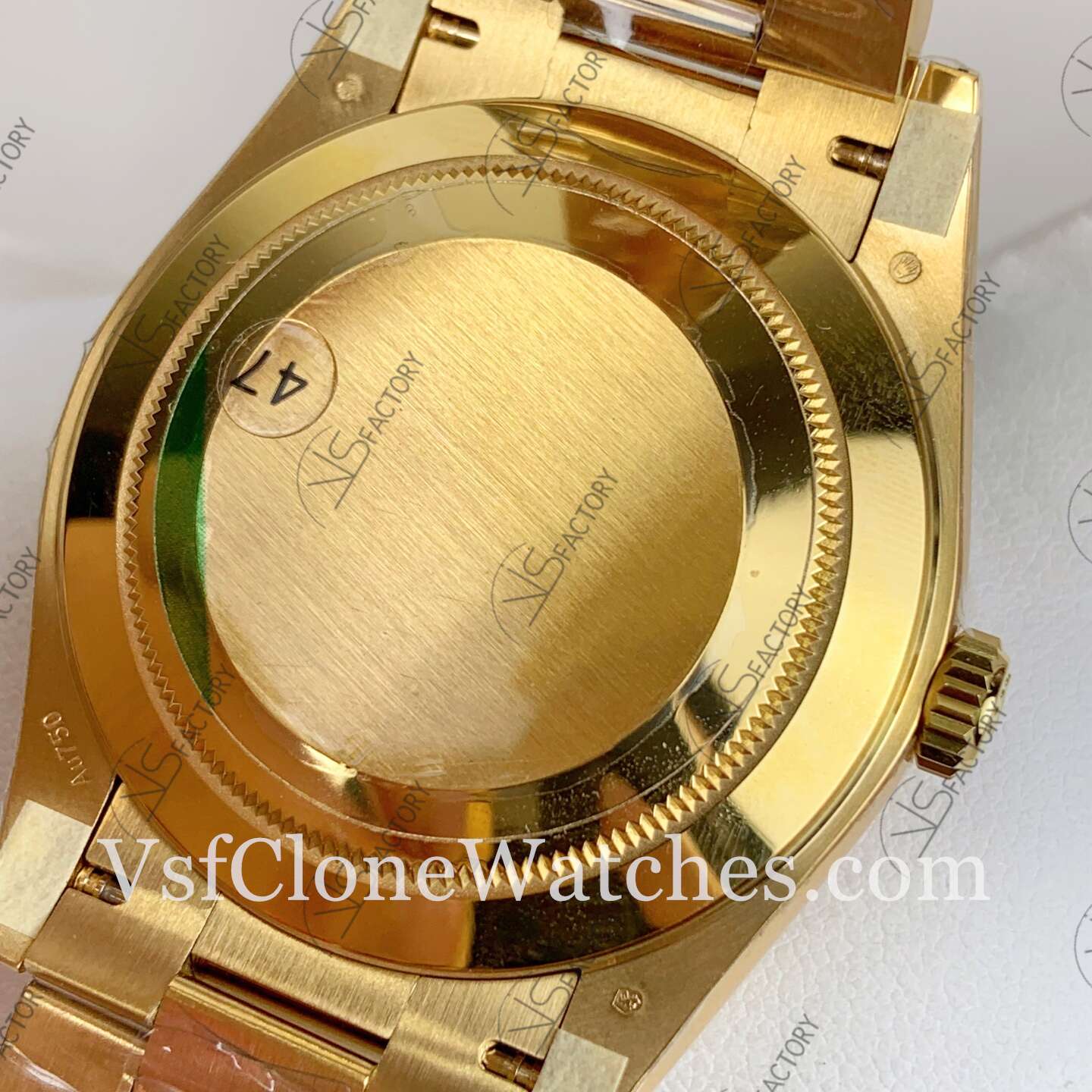 Super Clone Watches – Rolex Day Date M228238-0005 3255 Movement 40mm Gold Dial Diamond Hour Markers - Image 7