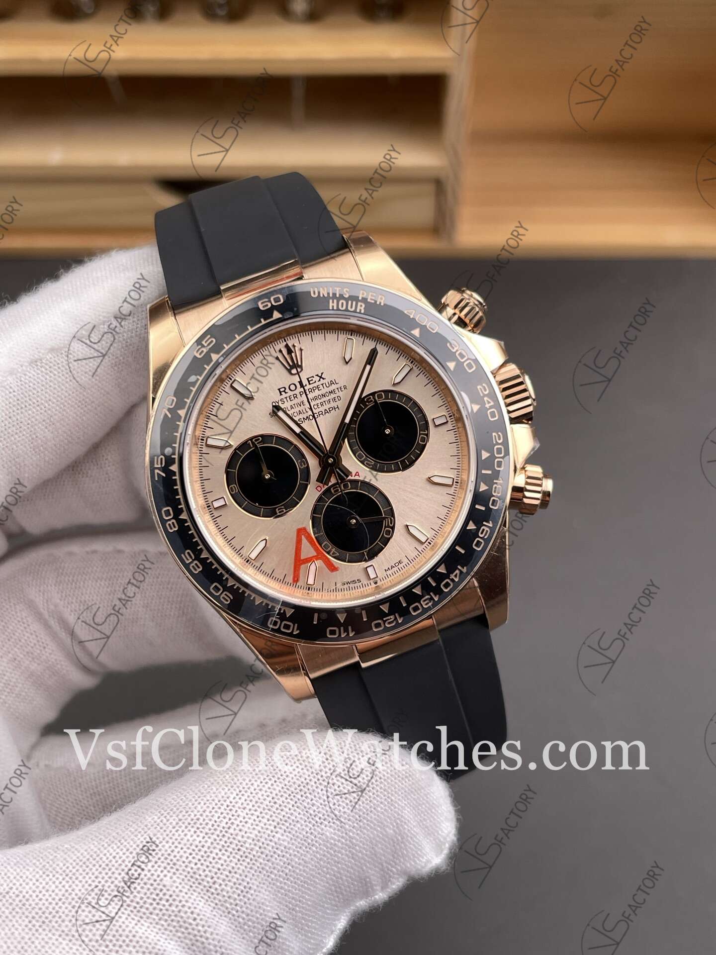 Super Clone Watches – Rolex Daytona M126515ln-0006 4131 Movement Sundust & Black dial - Image 3