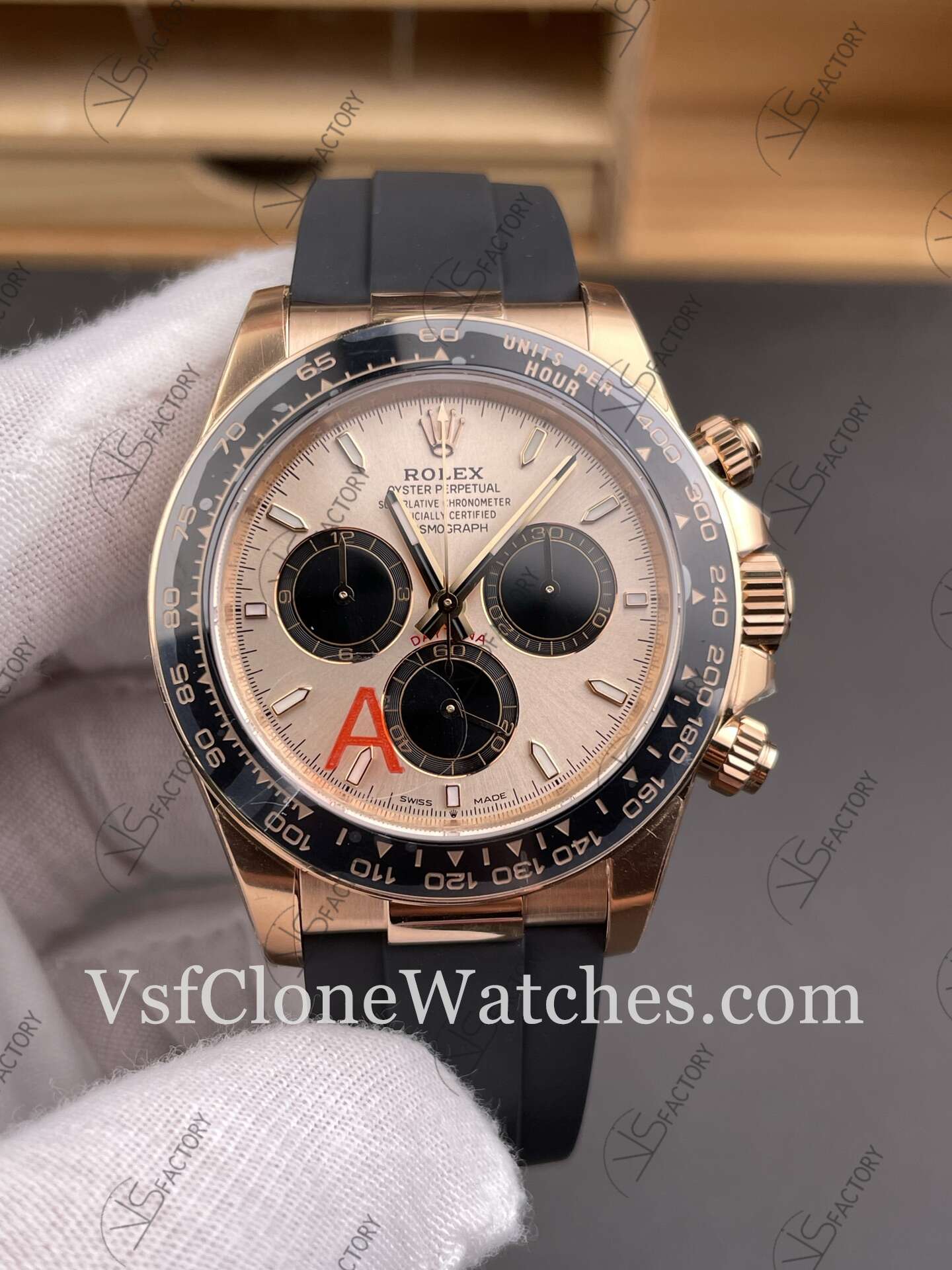 Super Clone Watches – Rolex Daytona M126515ln-0006 4131 Movement Sundust & Black dial - Image 2