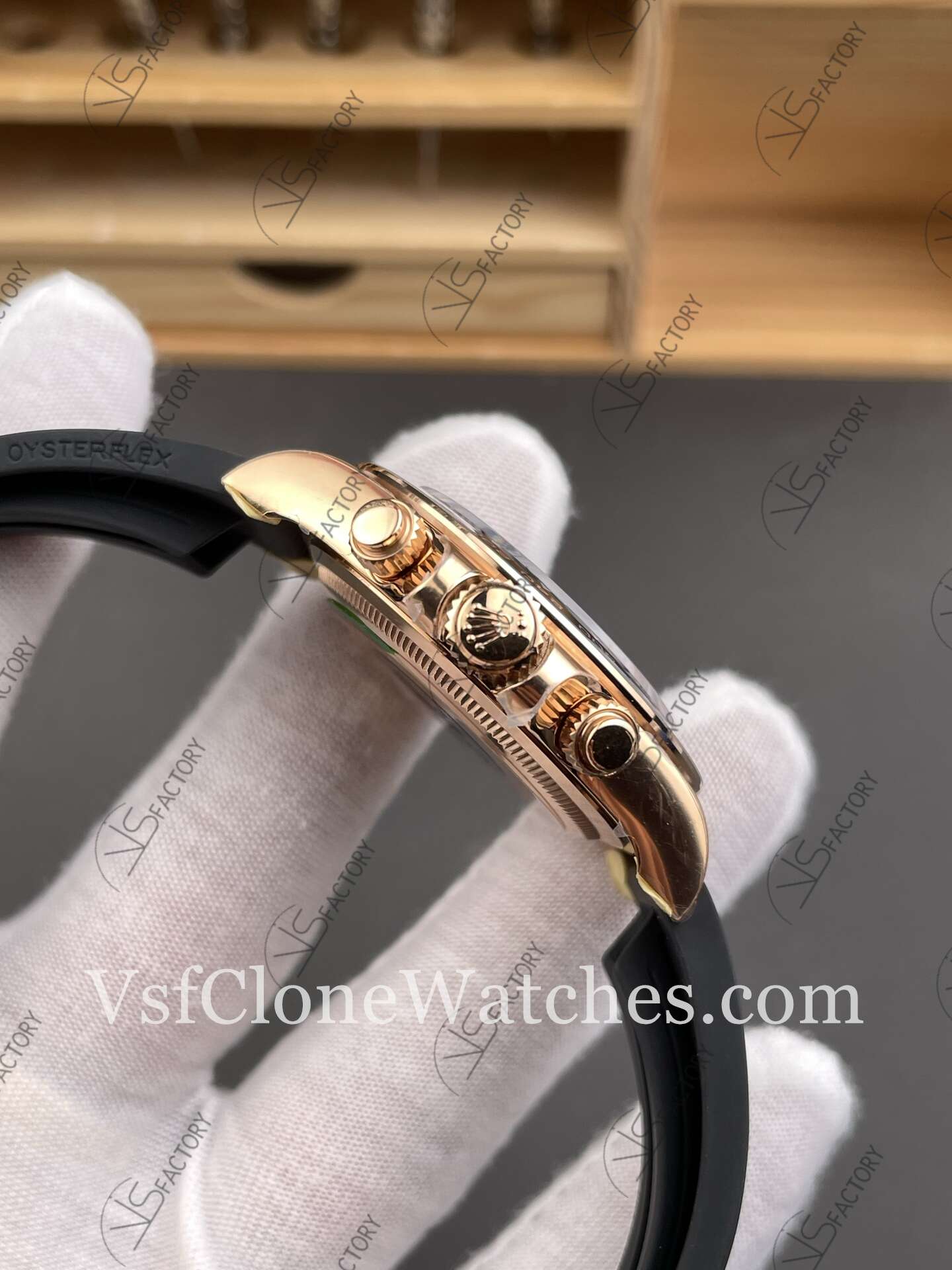 Super Clone Watches – Rolex Daytona M126515ln-0006 4131 Movement Sundust & Black dial - Image 4